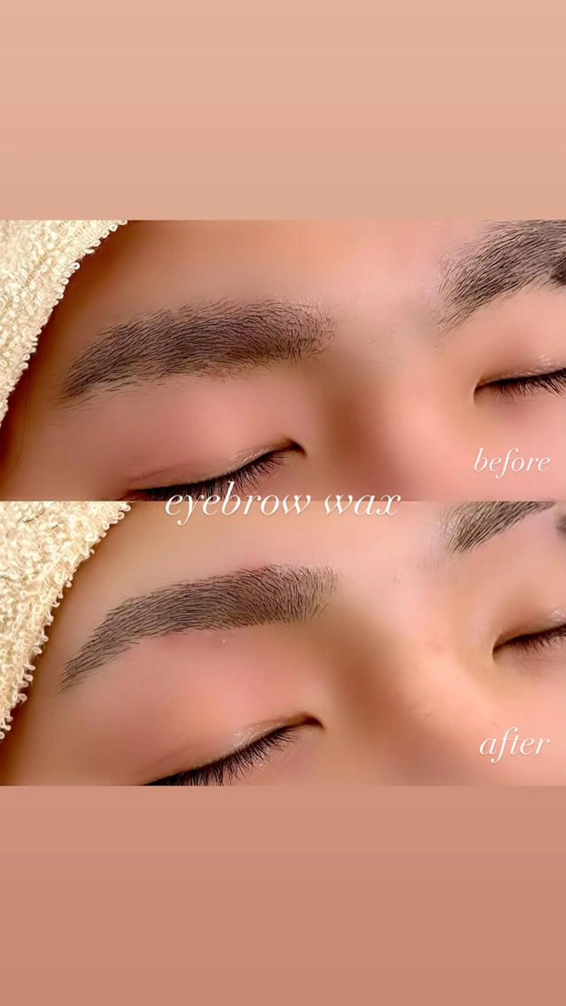 メンズ アイブロウ ワックス脱毛 眉カット Pinq she Ayana👀🤍のヘアスタイル