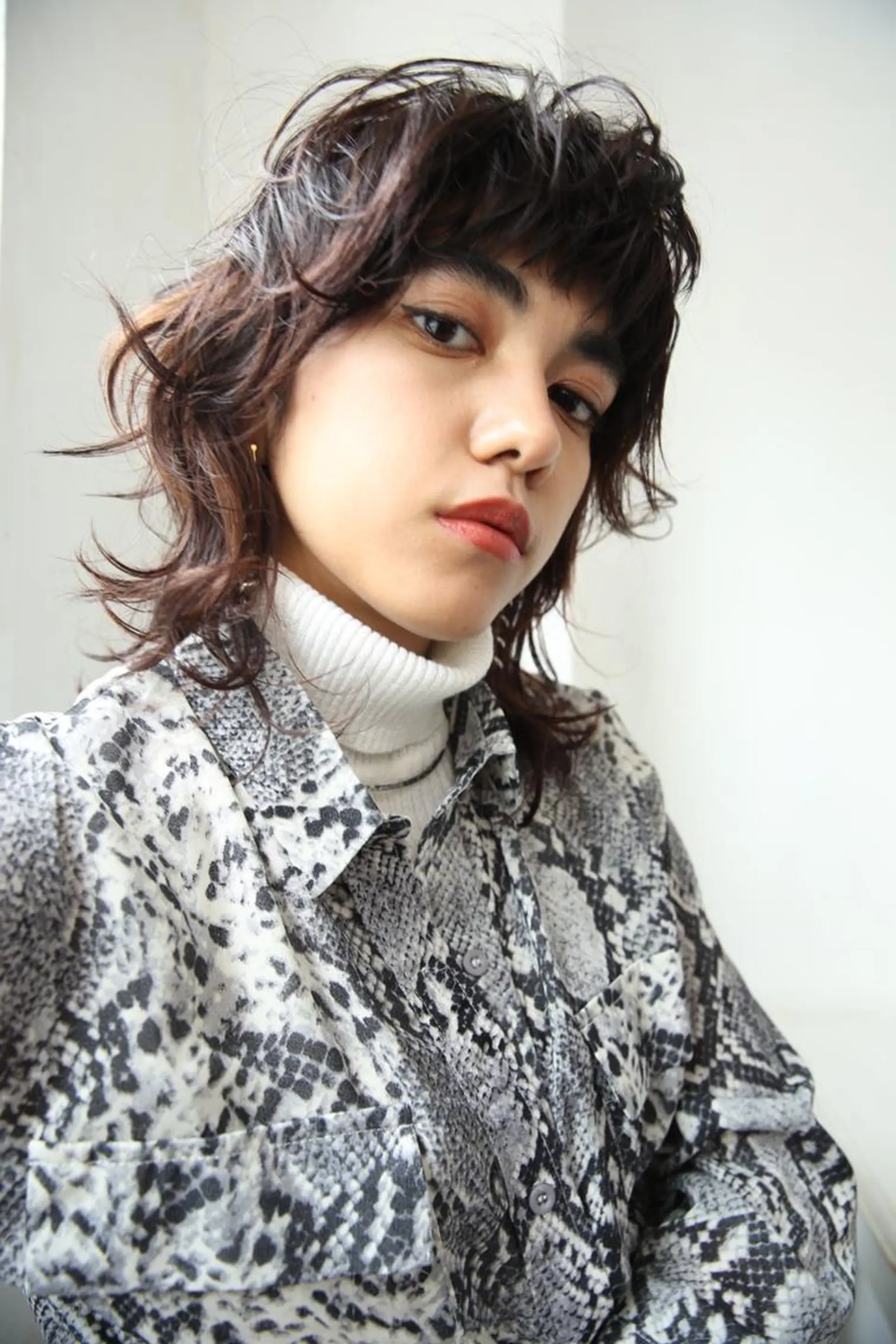 ミディアム カラー ミディアムパーマ アッシュ ベージュカラー ボブ 代表　土屋ヒロユキ ショートカットのヘアスタイル