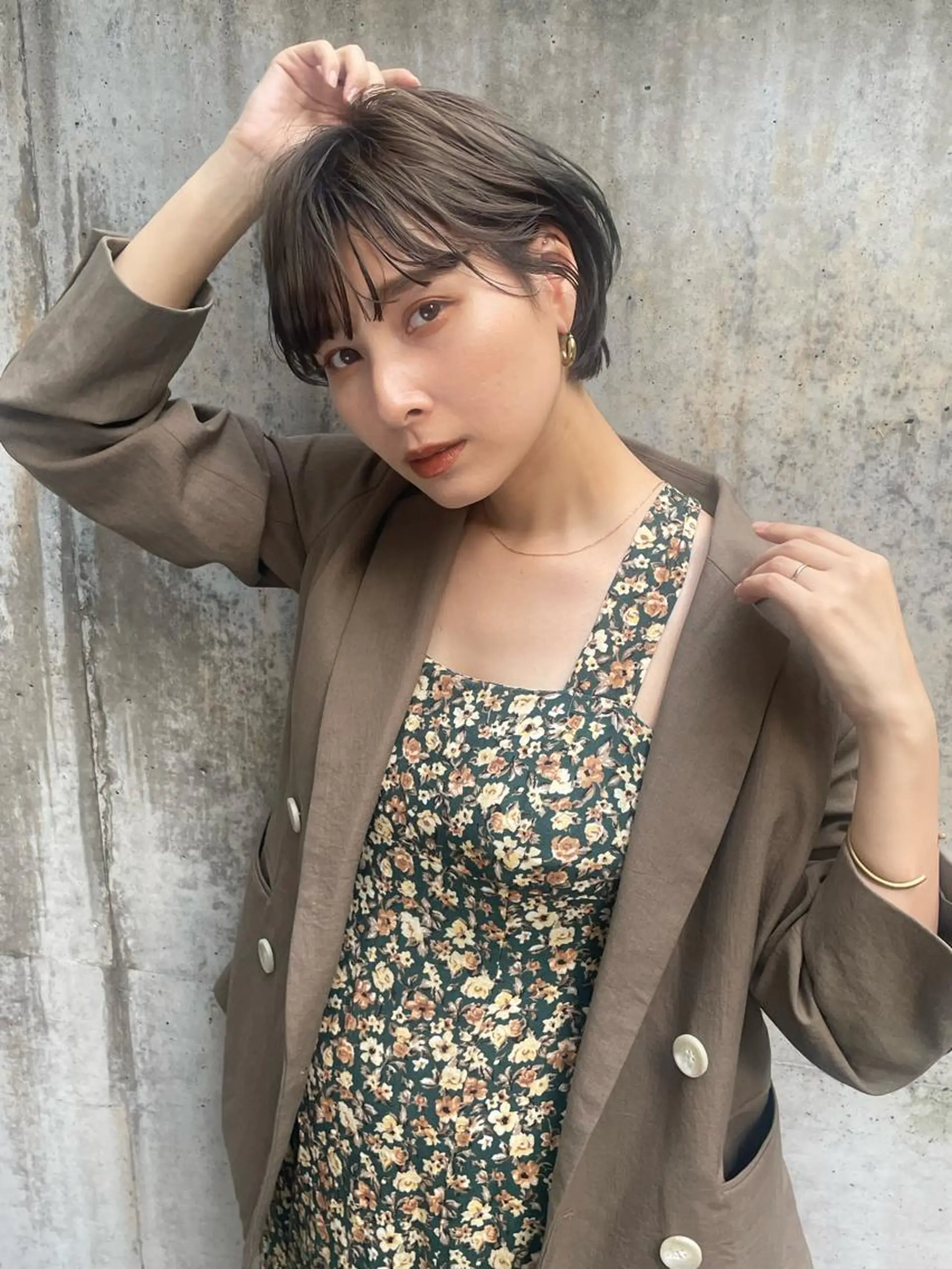 ショート カラー カット ヘアカラー トリートメント ショート/ボブ/ 心斎橋/宮脇美奈のヘアスタイル