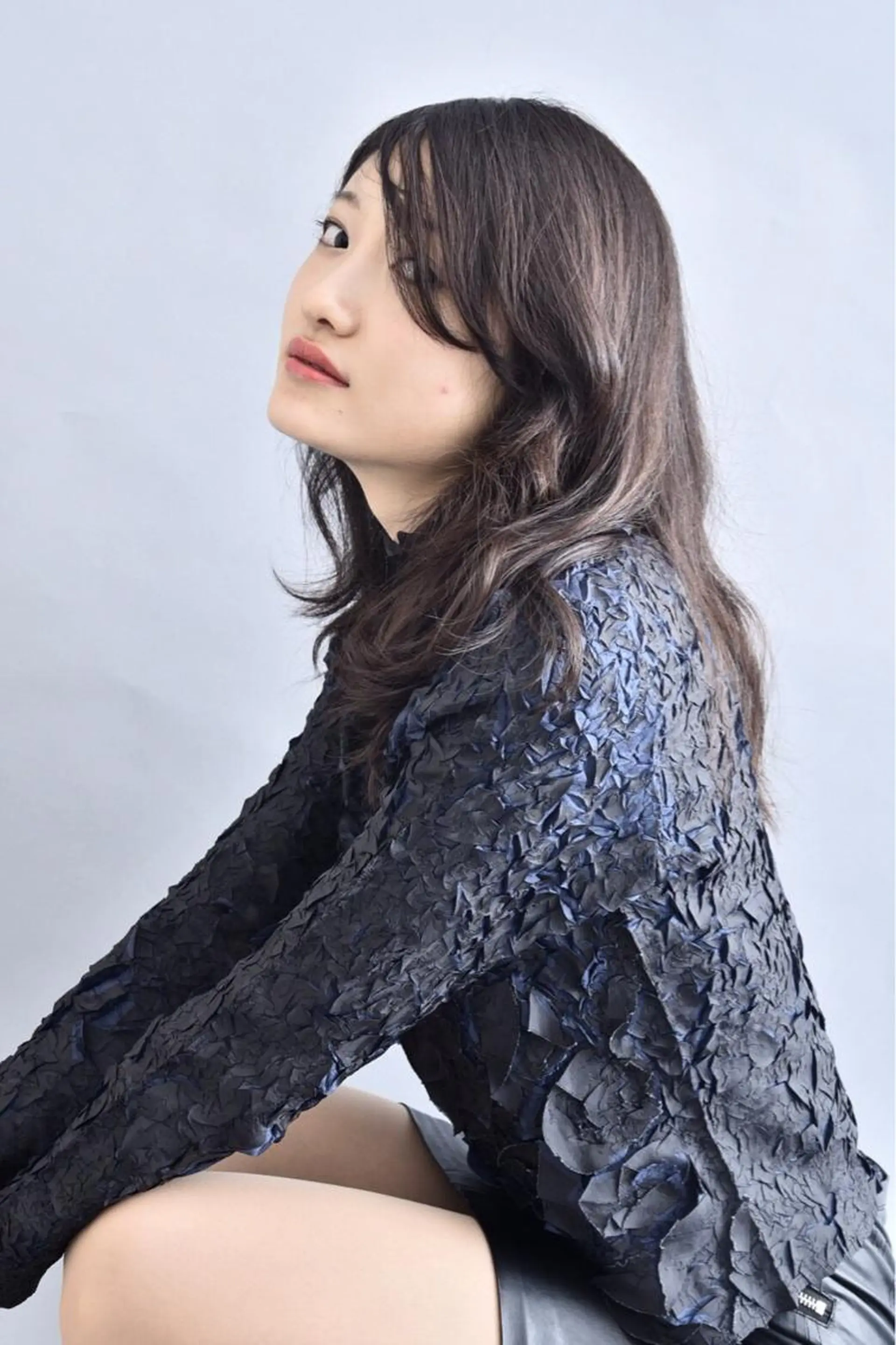 セミロング カラー sato manamiのヘアスタイル