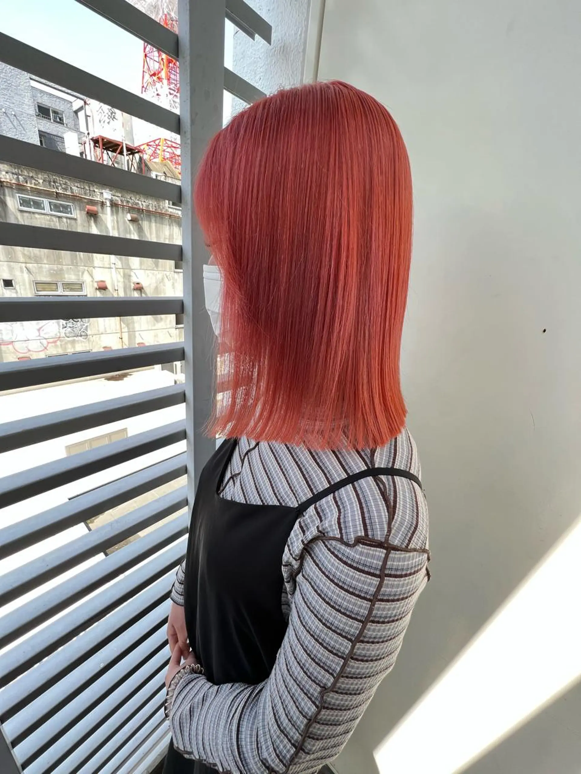 ミディアム カラー ブリーチ ケアブリーチ 韓国🇰🇷レイヤー 映える顔周り🩷のヘアスタイル