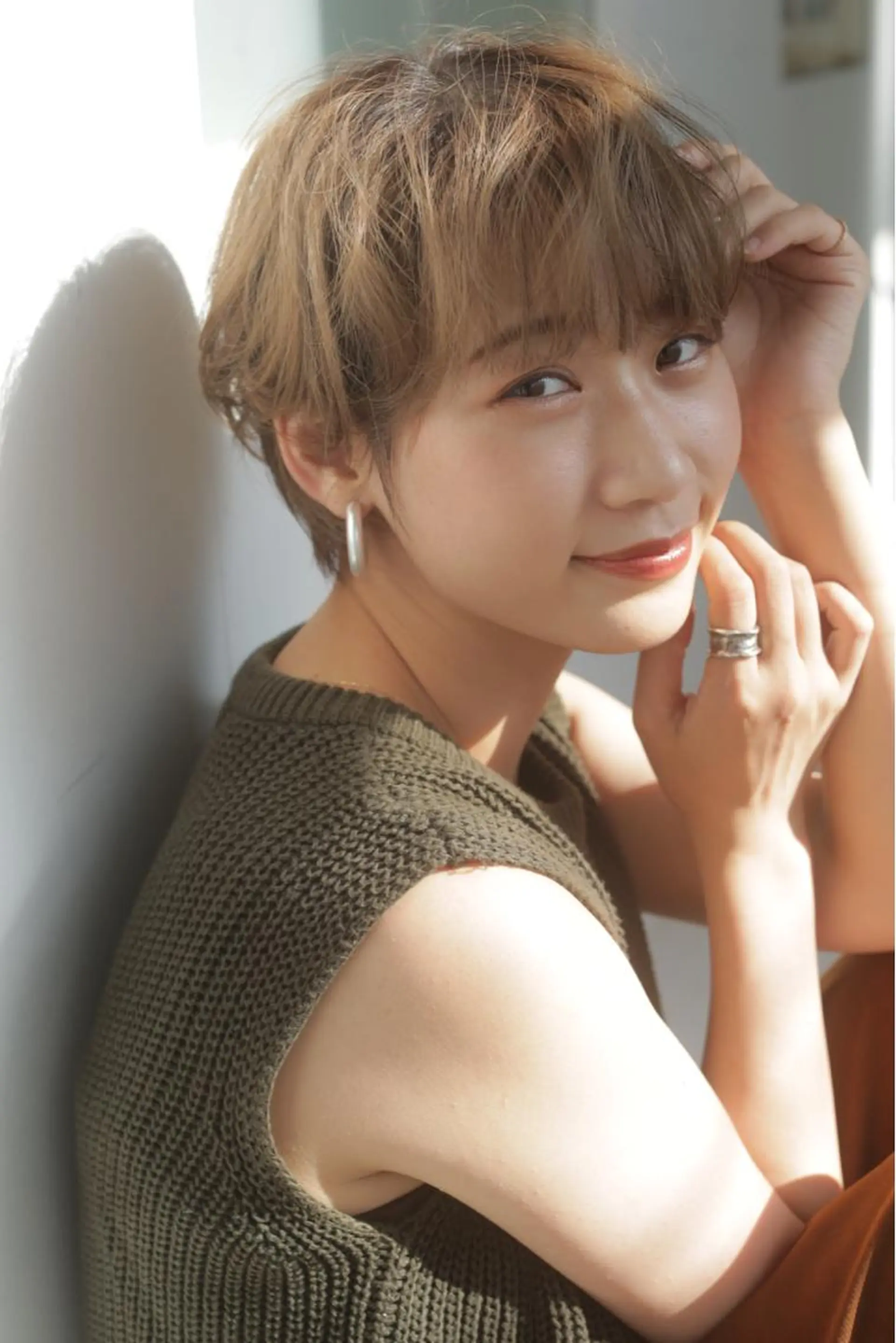 ショート カラー カット ヘアカラー 保子 祐里香のヘアスタイル