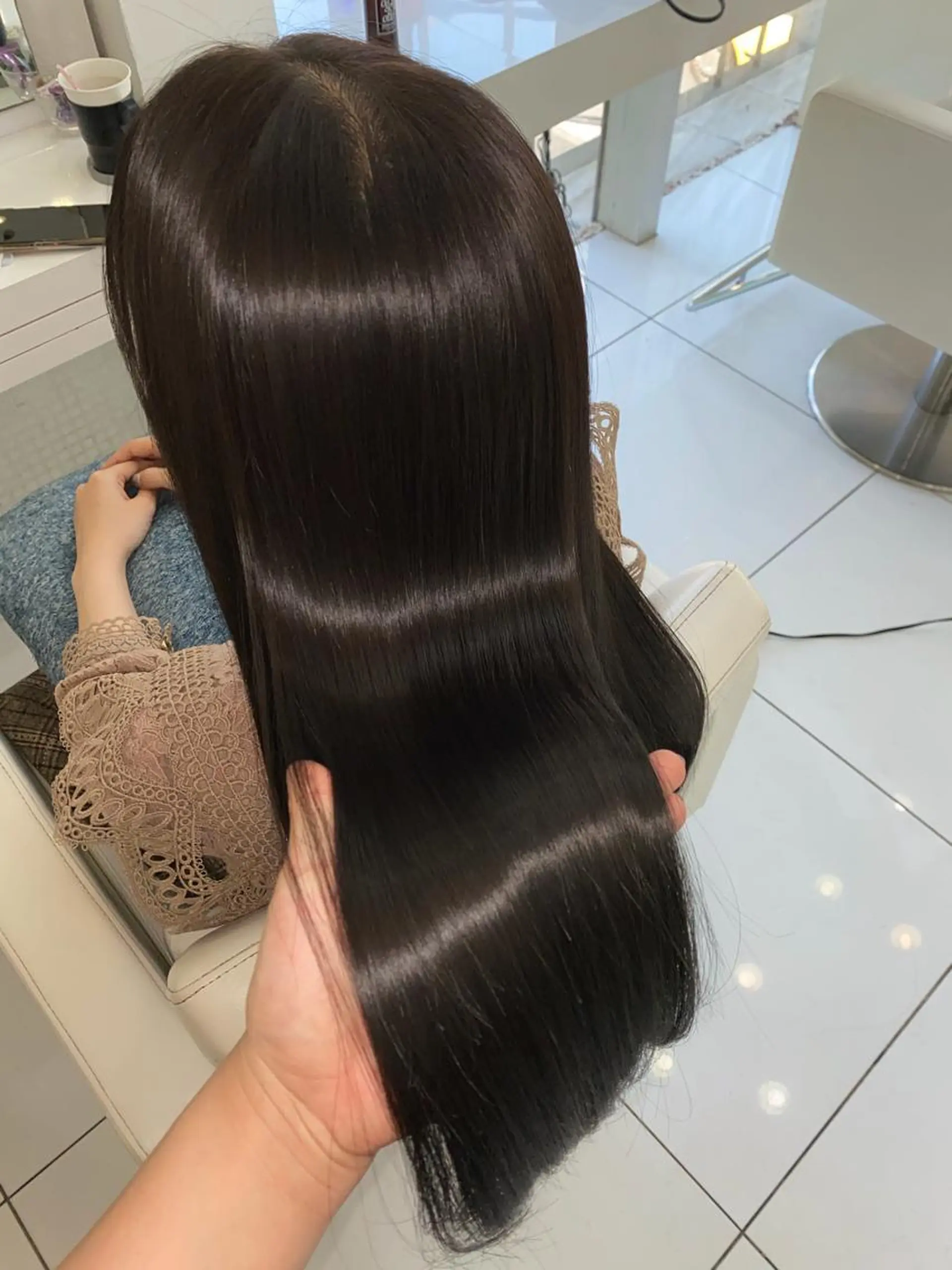 ロング カラー アクアカラー 髪質改善 トリートメント カット ヘアカラー トリートメント ✨美髪専門サロン✨ seasonsのヘアスタイル