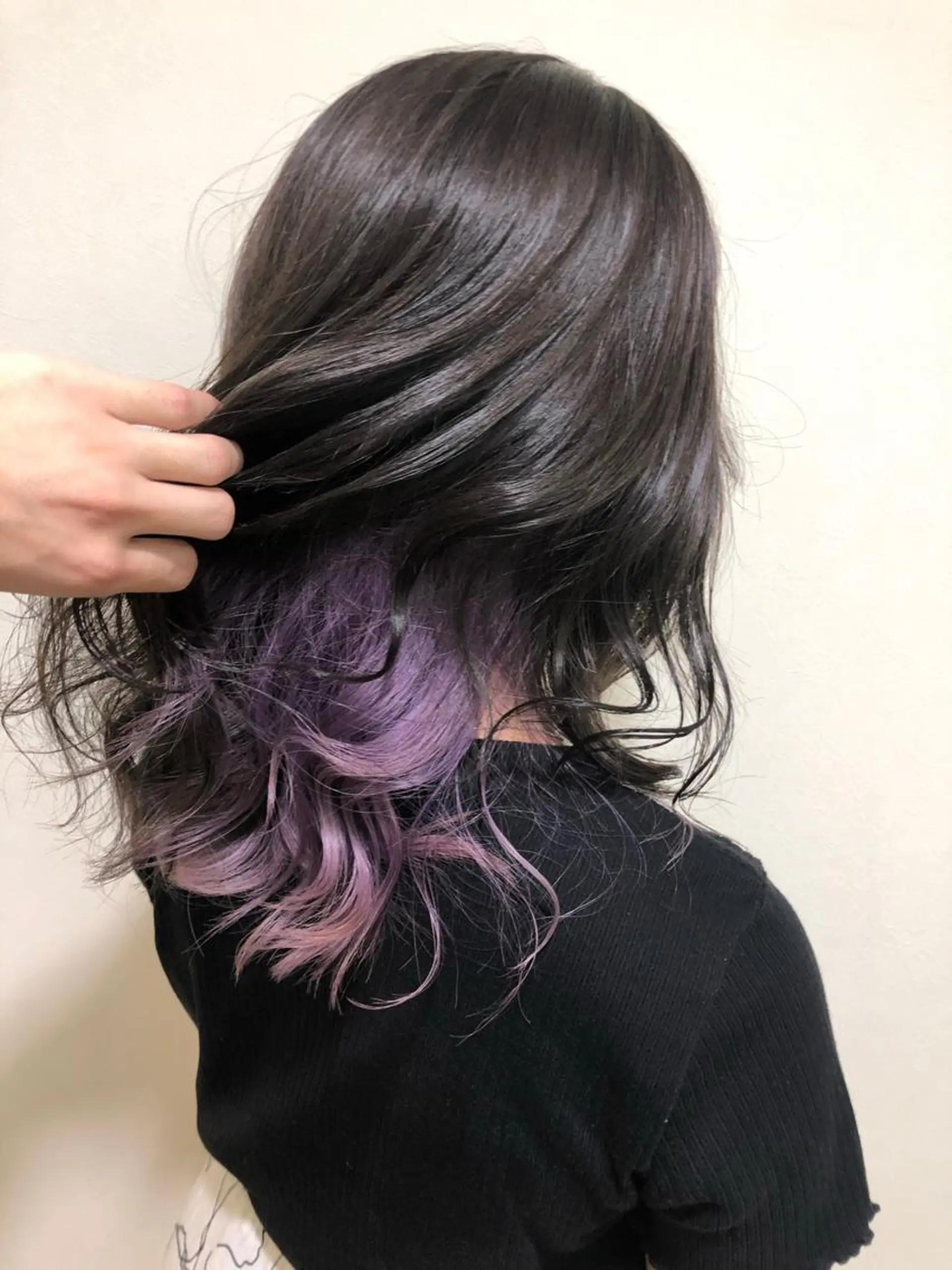 セミロング カラー 梅木 潤【韓国ヘア/ 艶髪/透明感カラー】のヘアスタイル