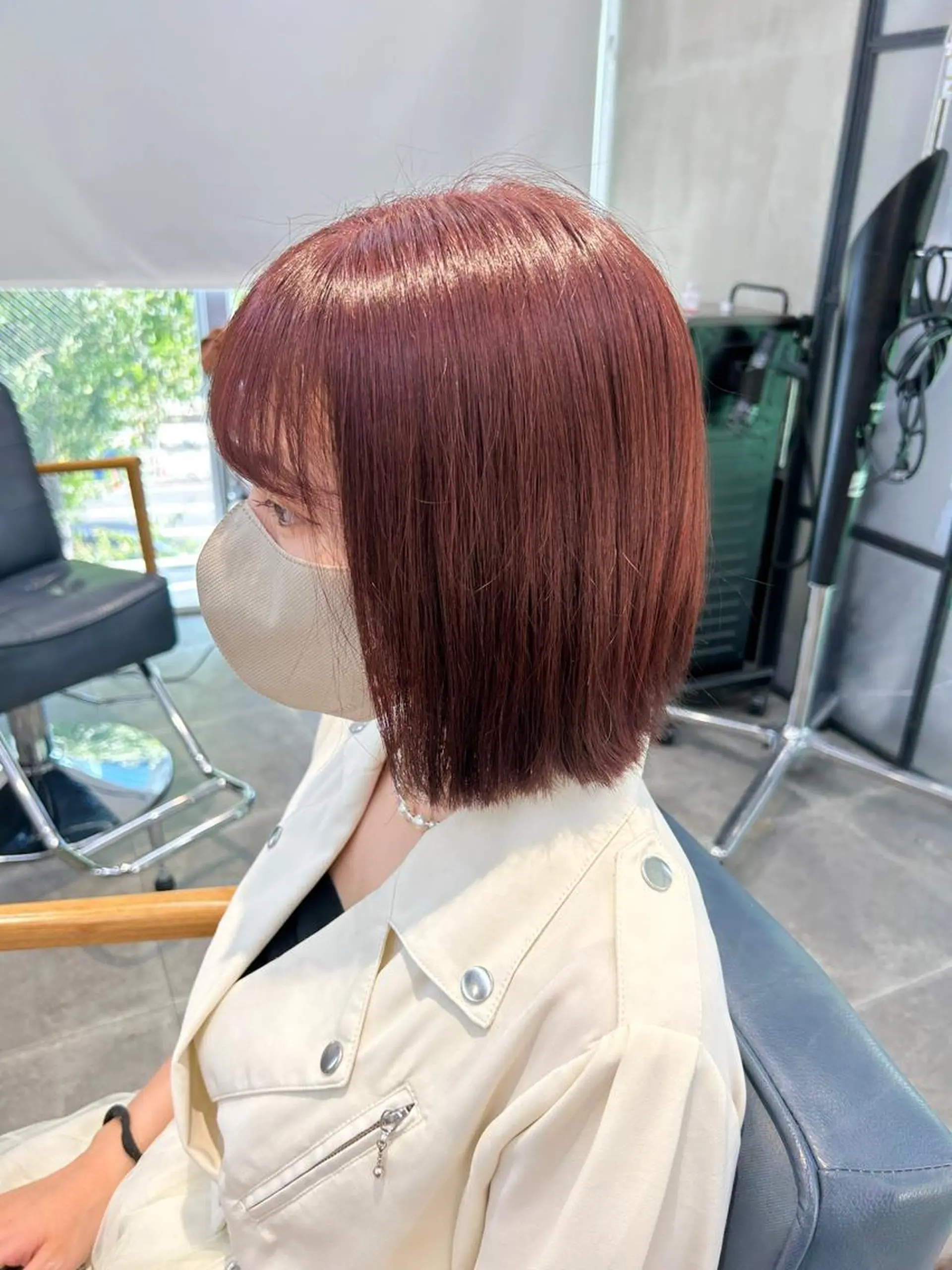 ミディアム カラー カット ヘアカラー トリートメント newi梅田🫧韓国 ヘア🫧sakiのヘアスタイル
