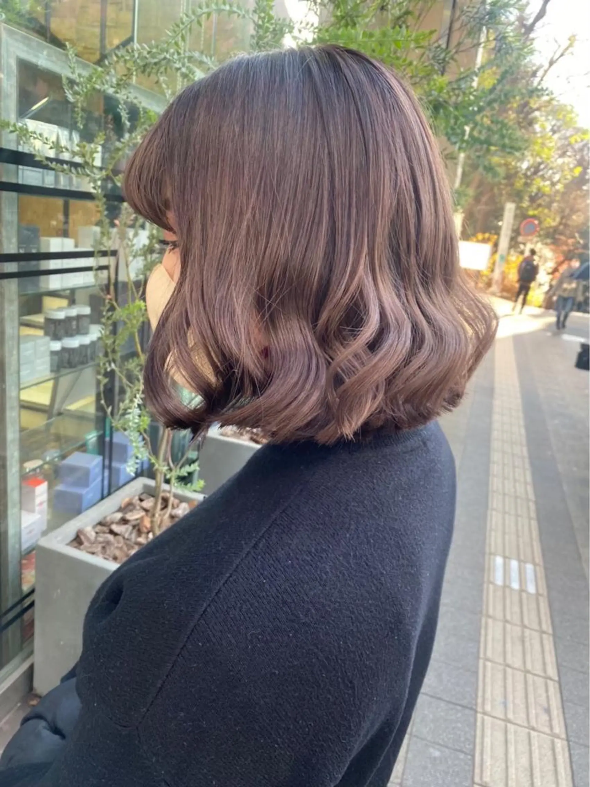 ショート カラー ヘアアレンジ マツエク・マツパ レイヤー/センター パート/坂本翔のヘアスタイル