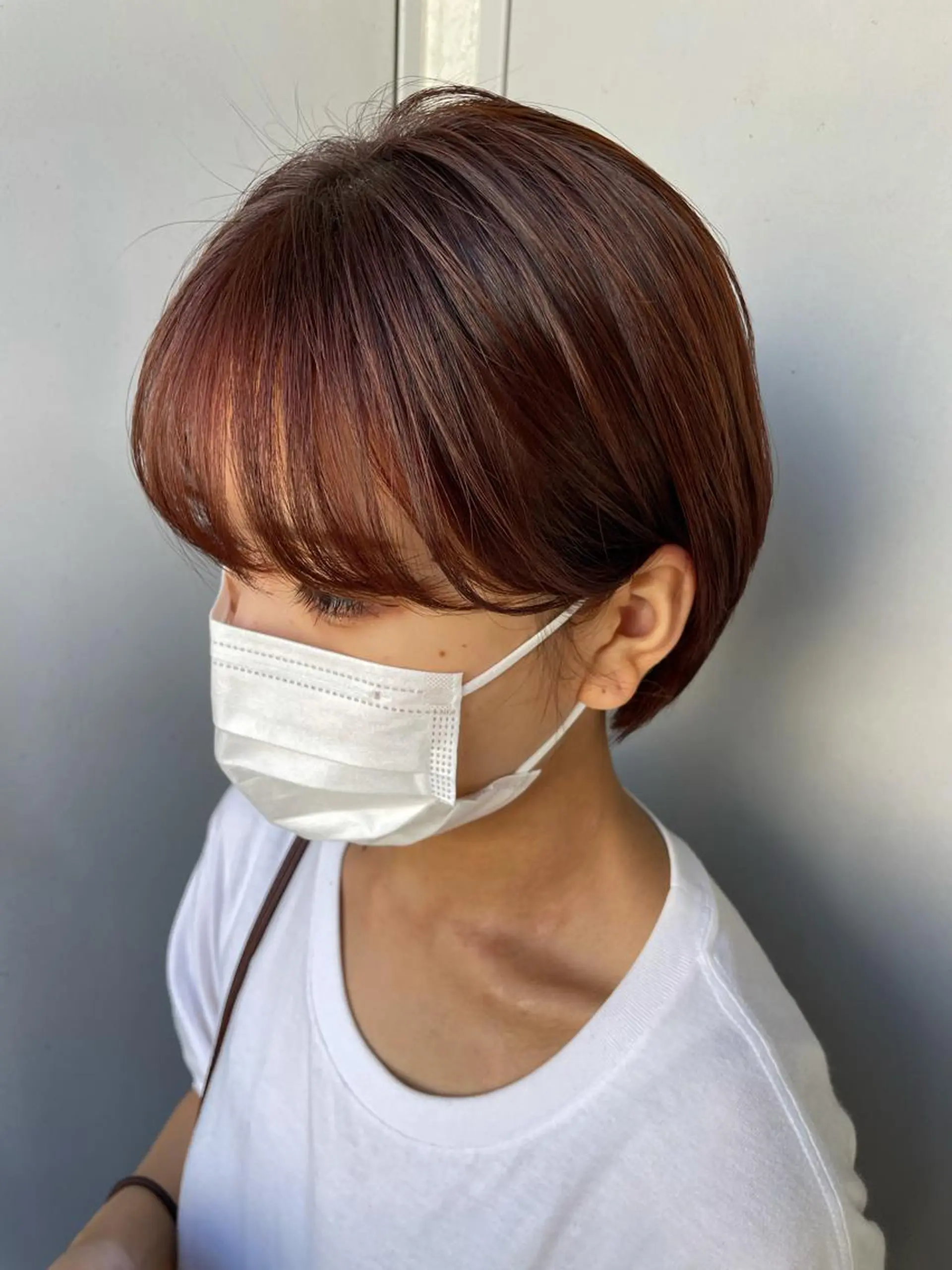 ショート カラー パーマ ヘアアレンジ メンズ キッズ ネイル マツエク・マツパ 透明感カラー・レイヤ ー🎀amika🎀のヘアスタイル