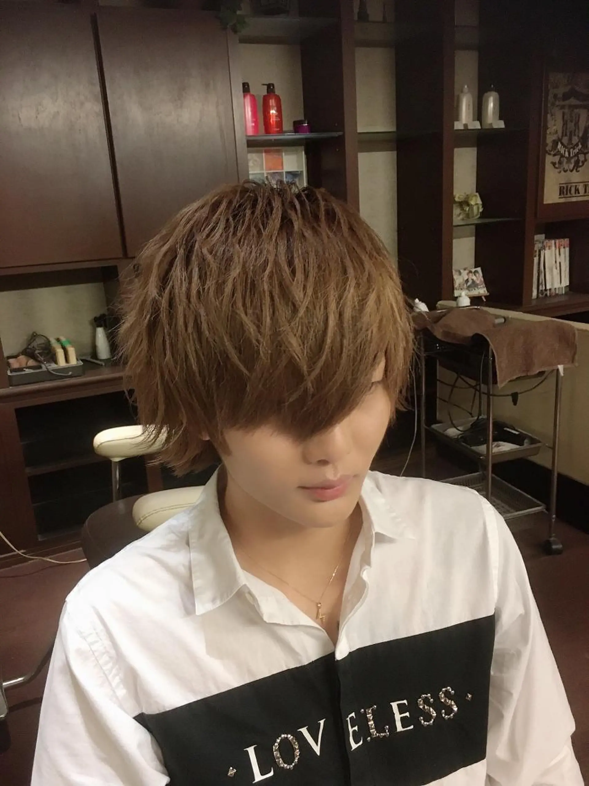 ヘアアレンジ メンズ セット&メイク RICK trickのヘアスタイル