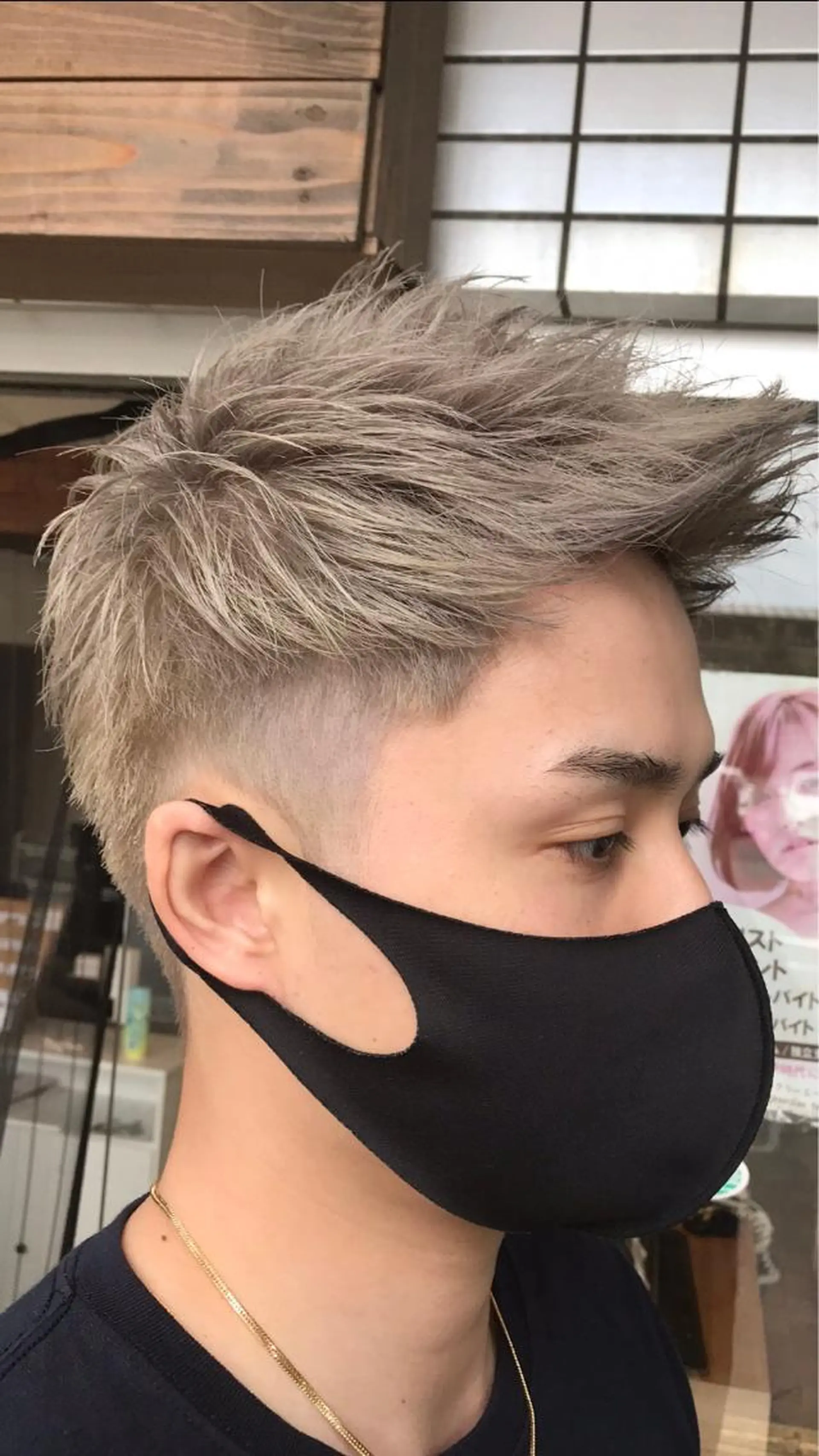 カラー メンズ メンズブリーチ ベージュカラー 黒髪 ブリーチ ヘアカラー トリートメント ✅ｼｪｱｻﾛﾝJAM 相田友和のヘアスタイル