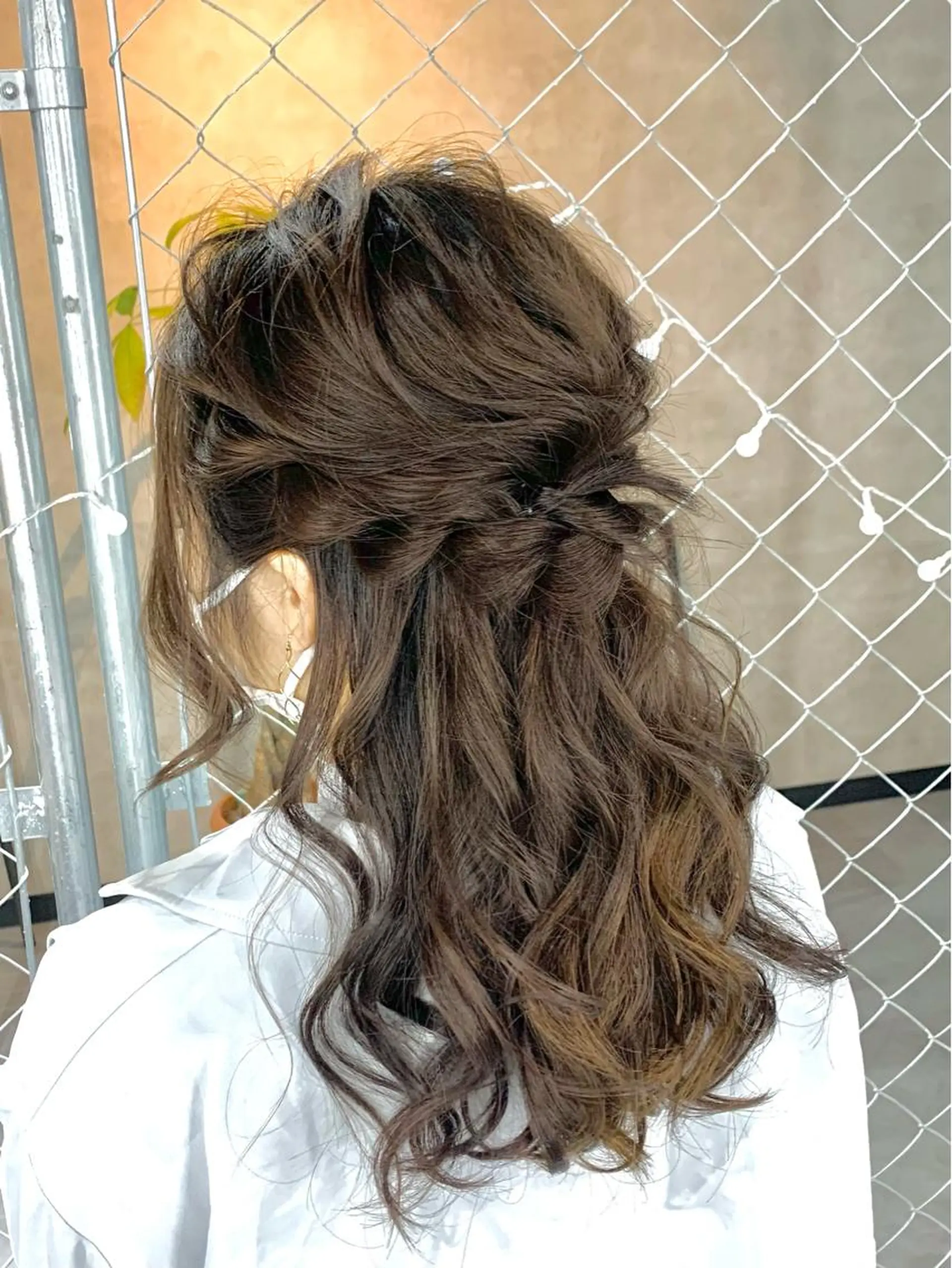 ヘアアレンジ ハーフアップ ヘアセット B E C H I C O〔べち子〕のヘアスタイル