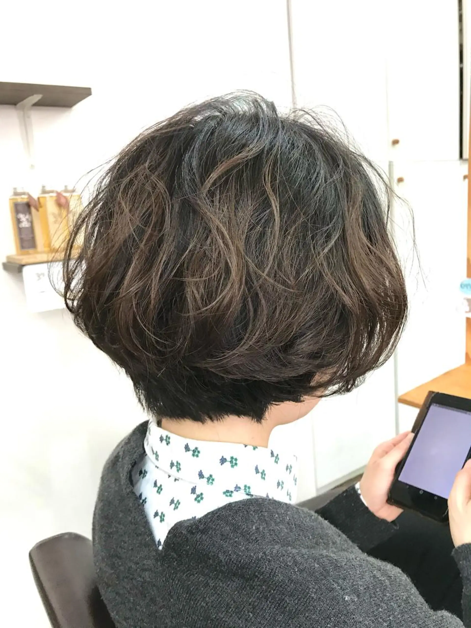 セミロング パーマ 美容師歴18年 ALBA 齊藤のヘアスタイル