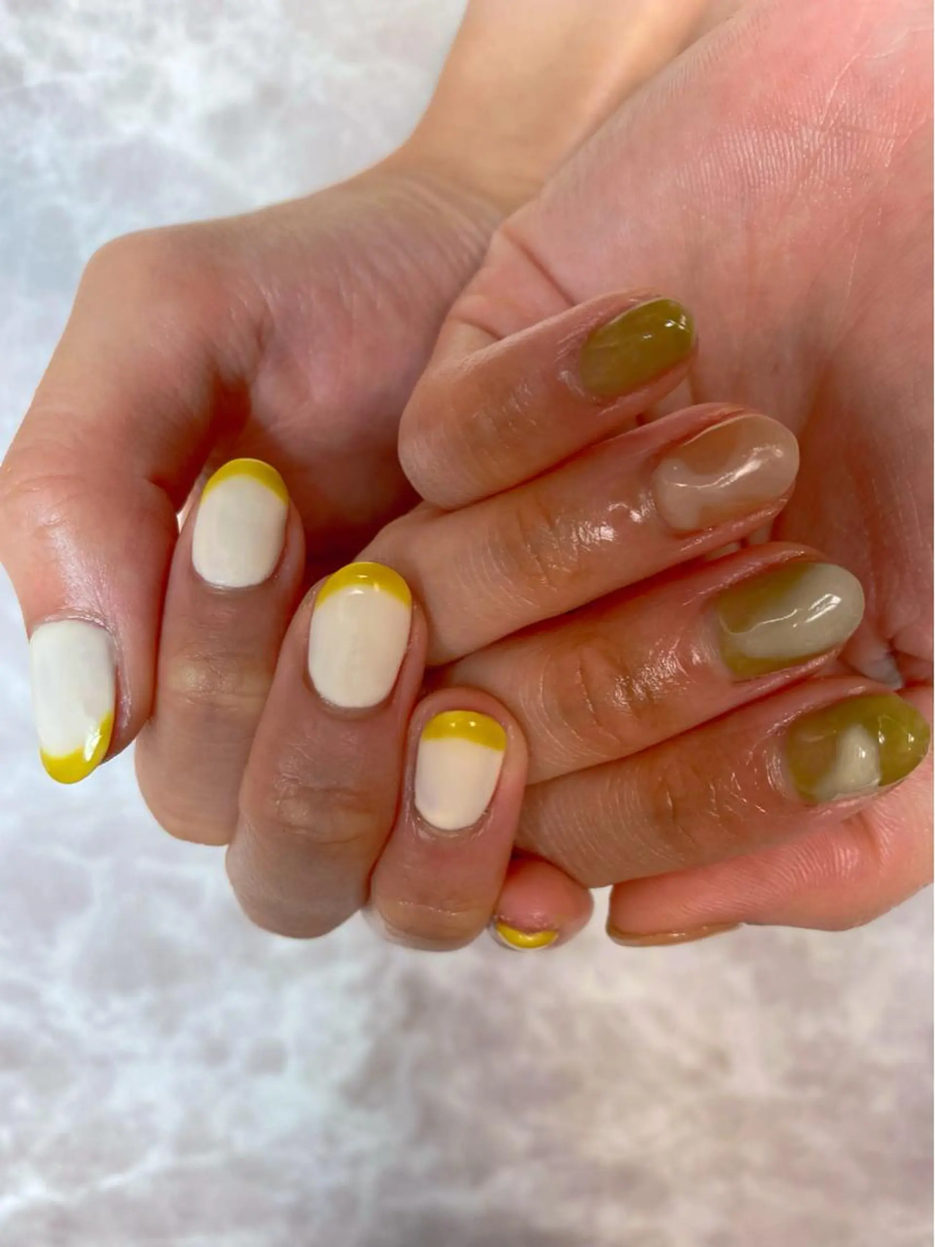 ネイル フレンチネイル 持ち込み ニュアンスネイル ハンドネイル ハンドケア 🌿Charme🌿 MAIのネイルデザイン