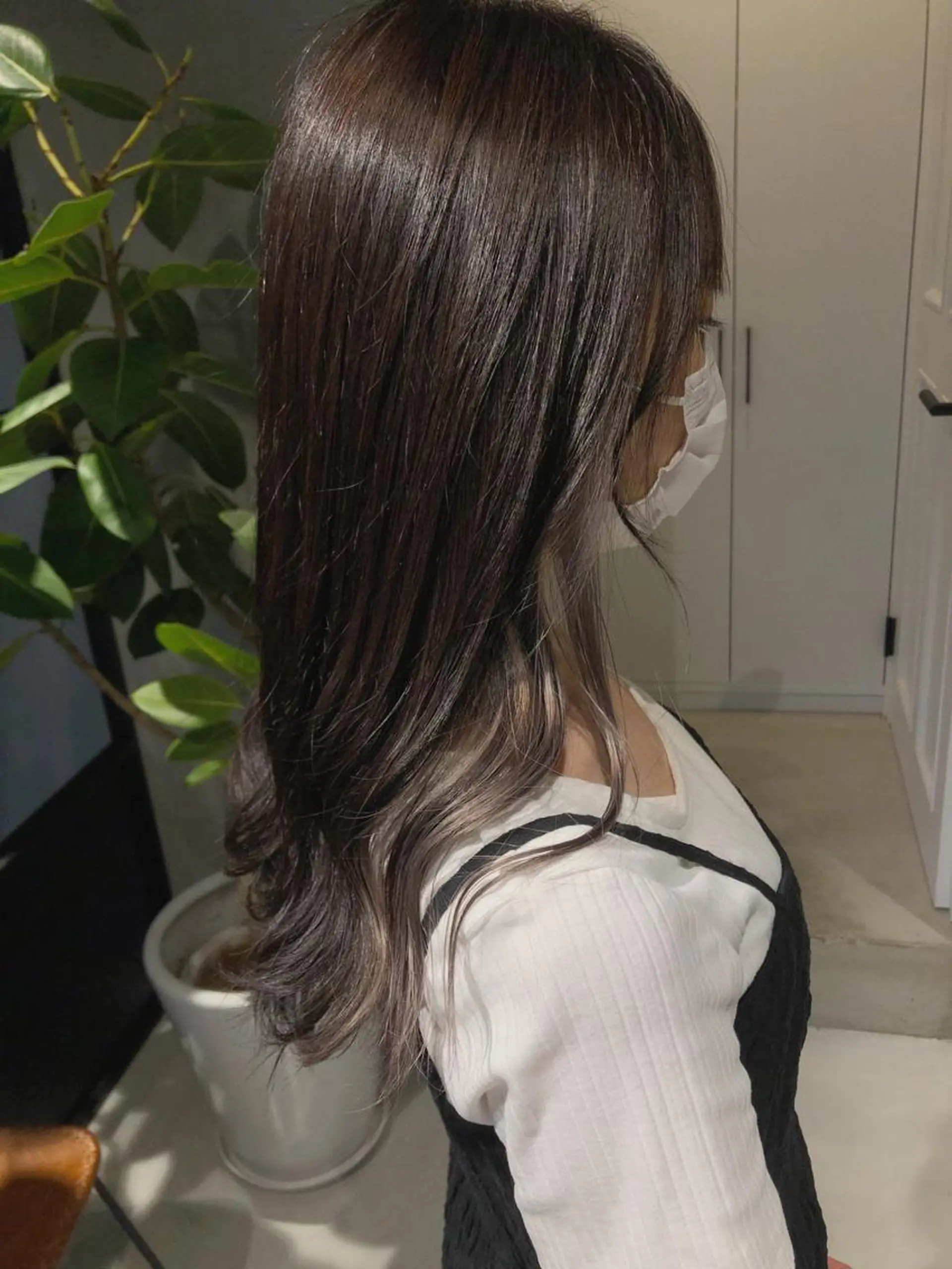 セミロング カラー ヘアアレンジ インナーカラー ショートヘア原宿 fifth コシのヘアスタイル