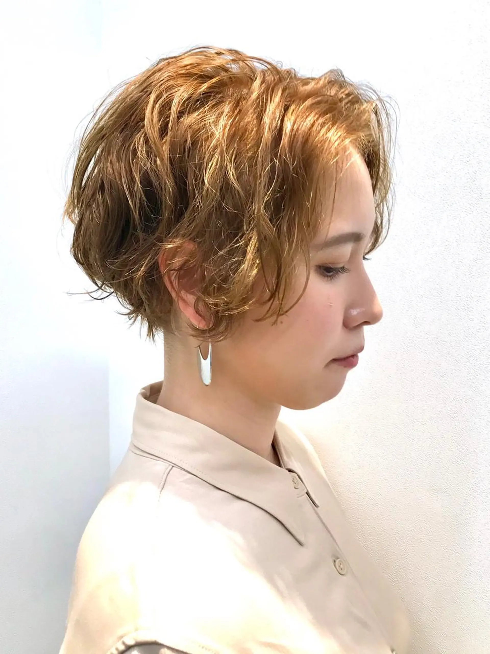 ショート カラー パーマ ショートヘア相談所✨ 澤里大のヘアスタイル