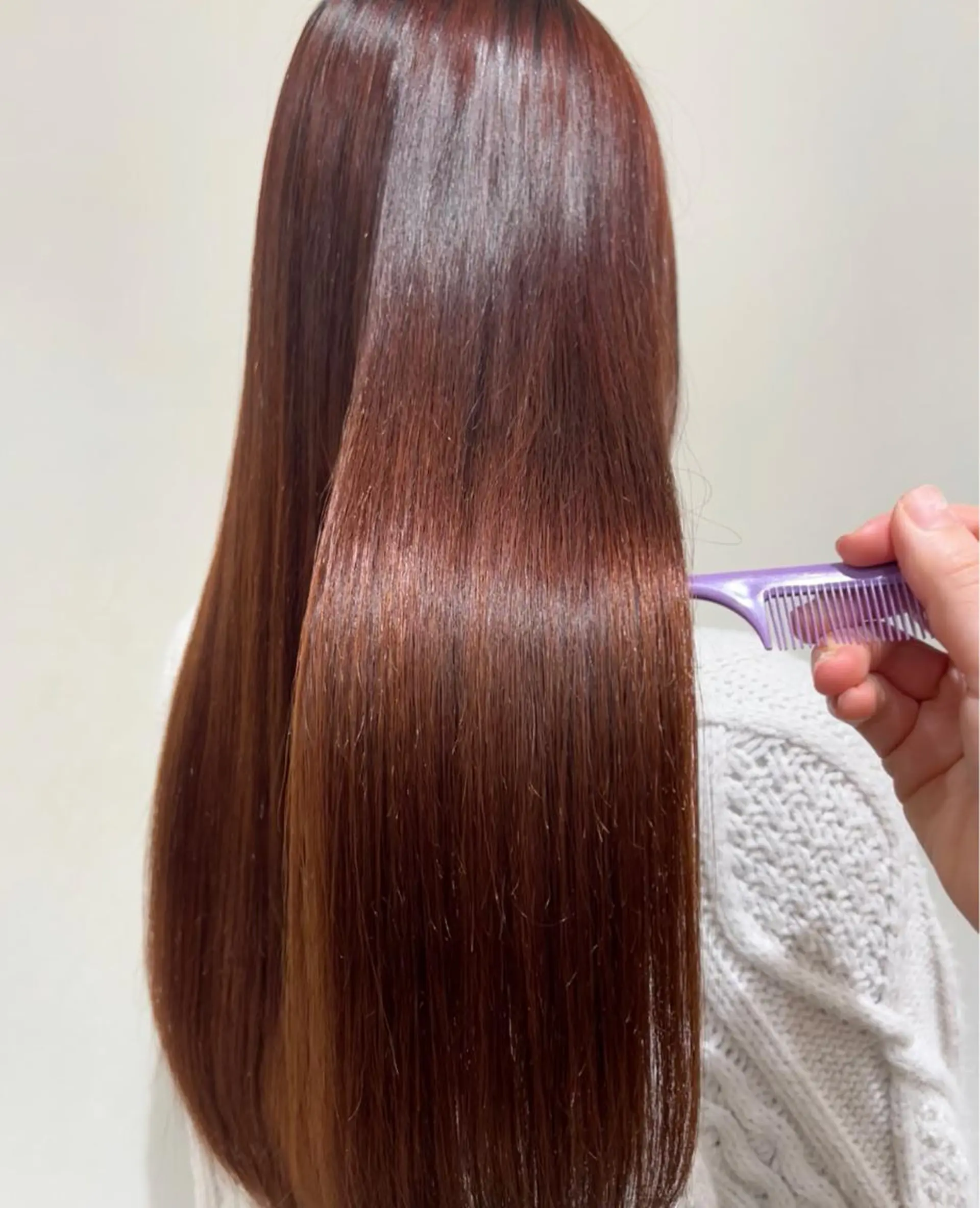 ロング 縮毛矯正 カット 縮毛矯正 トリートメント 横浜/韓国/レイヤー カット/ユイナ🎀のヘアスタイル