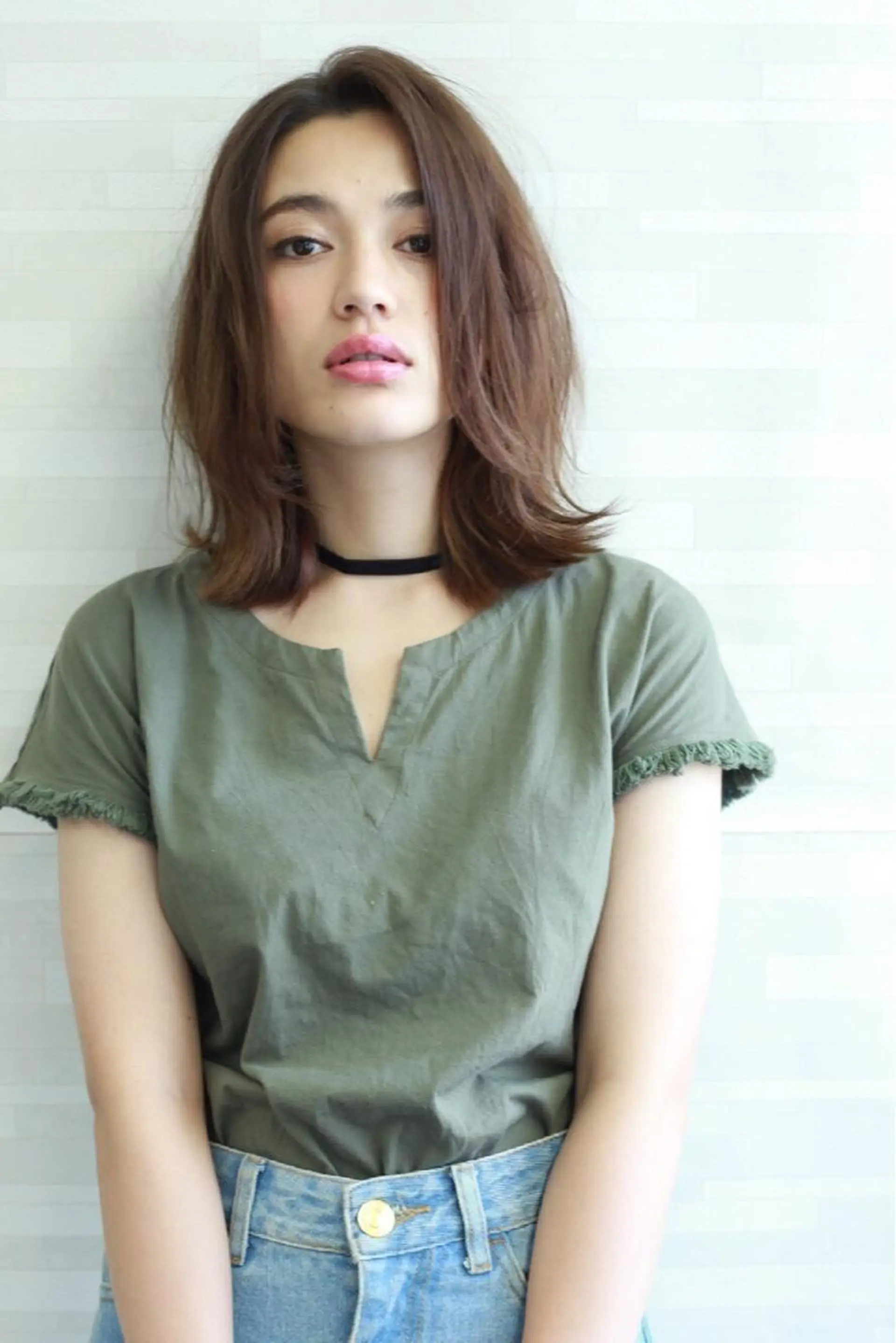 ミディアム カラー パーマ ヘアアレンジ メンズ キッズ ネイル マツエク・マツパ EnBlesS西宮 マンツーマン神道有基のヘアスタイル