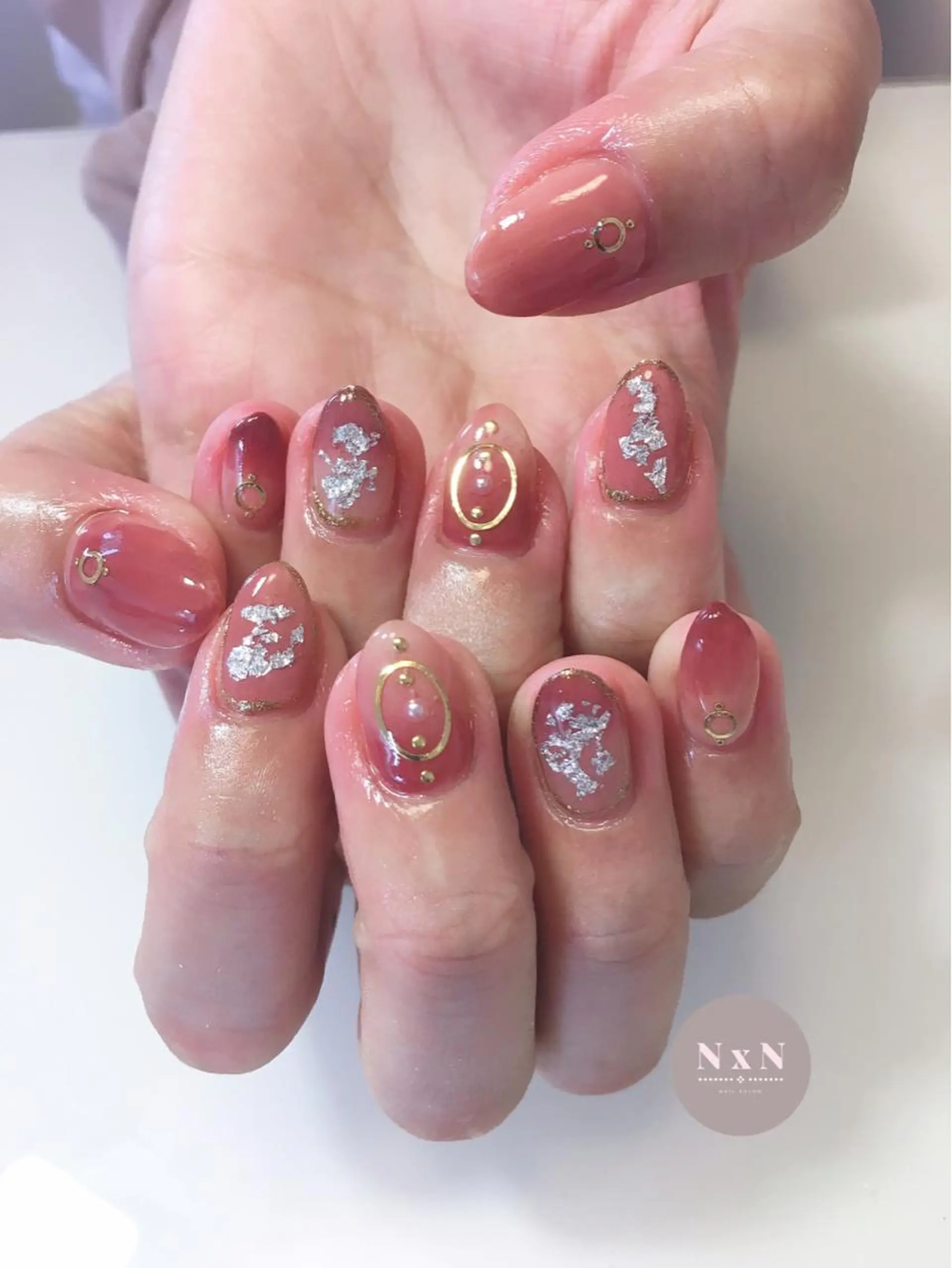 ネイル ジェルネイル ぷっくりネイル ハンドネイル nail salon N×Nのネイルデザイン