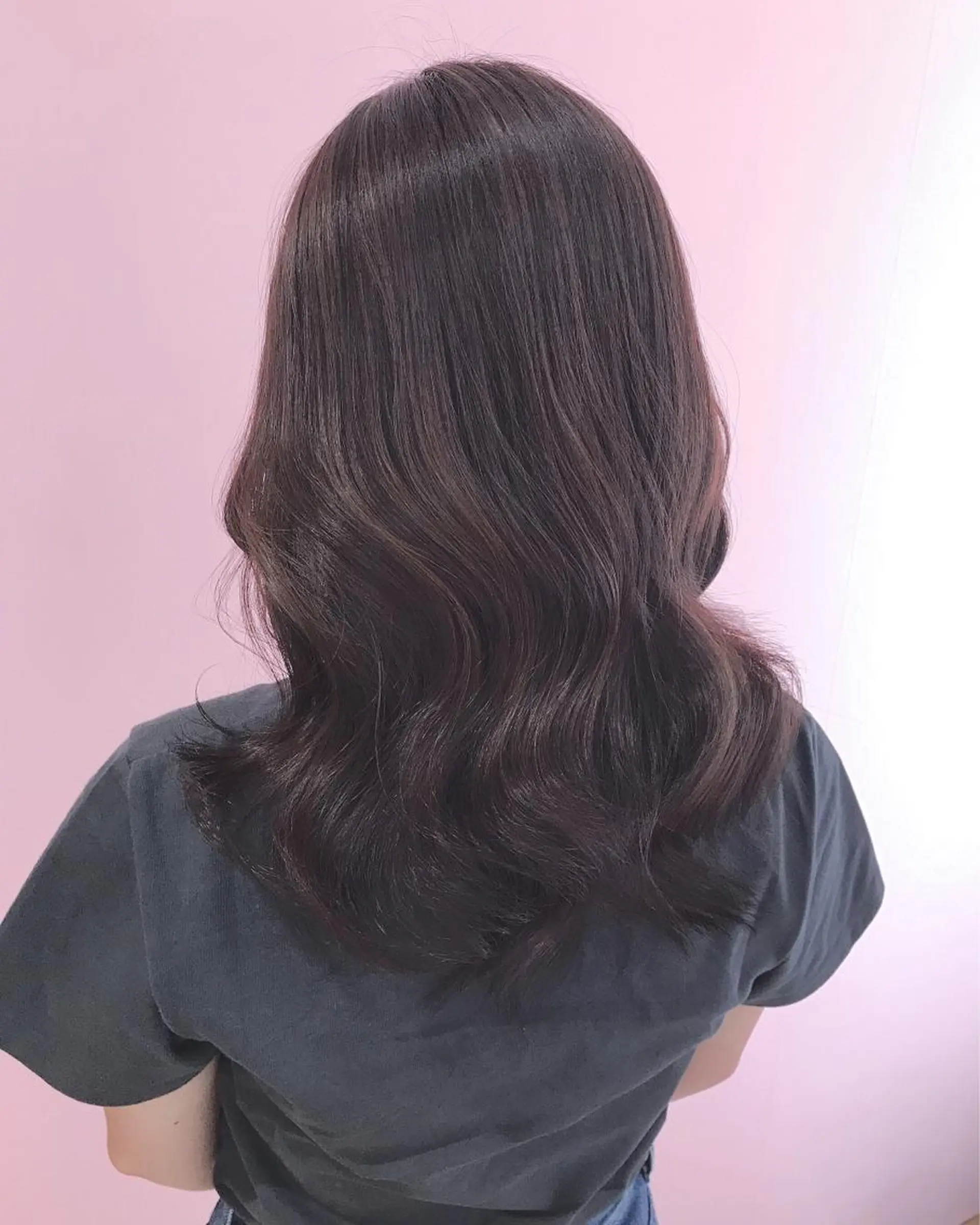 ミディアム 💎馴染むエクステ× 縮毛矯正TOMO💎のヘアスタイル