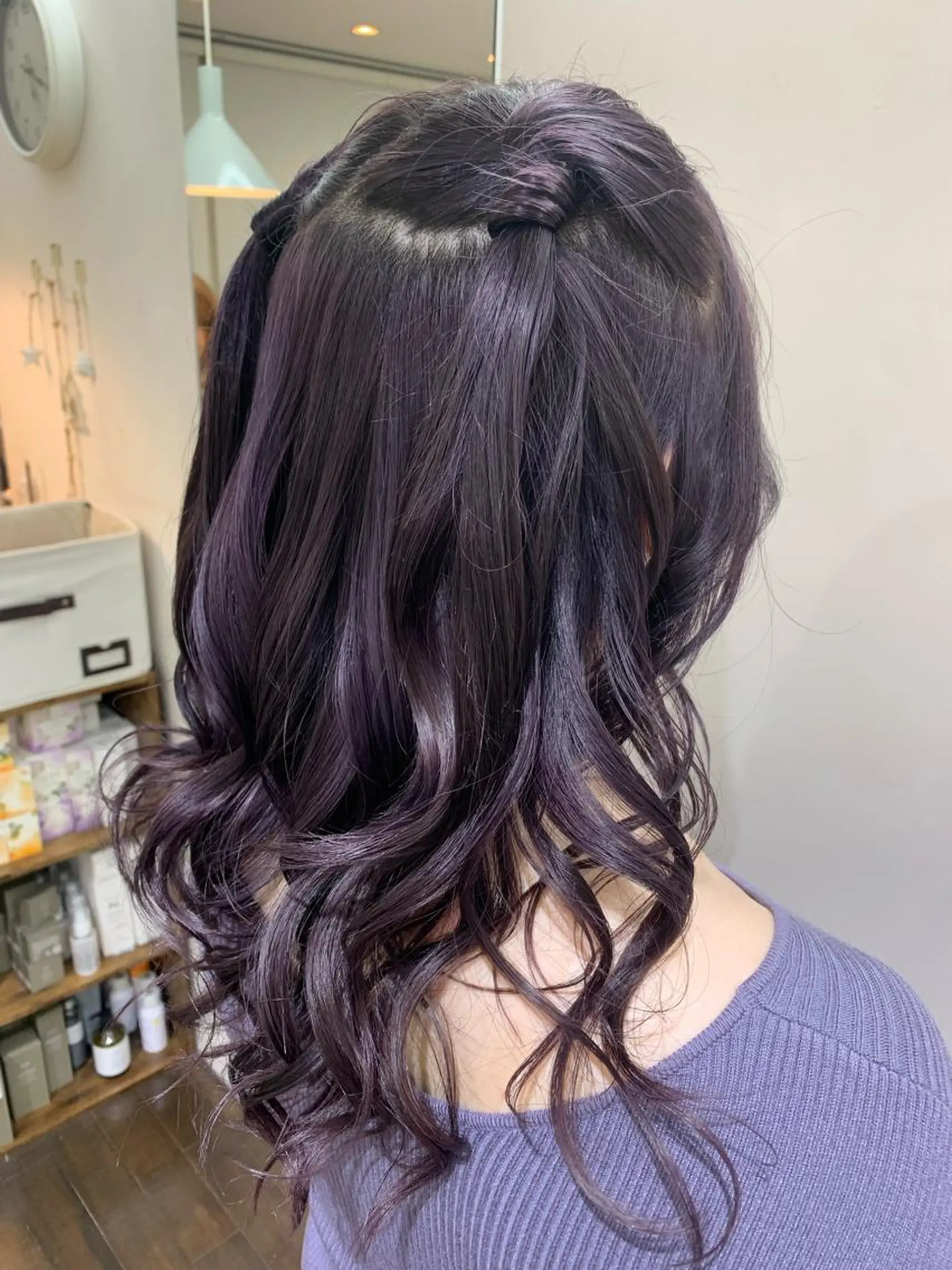 ミディアム ヘアアレンジ GO TODAY シェアサロン 銀座Arc店所属・デジタルパーマ🫧 韓国風ヘア🫧サクラのヘアスタイル