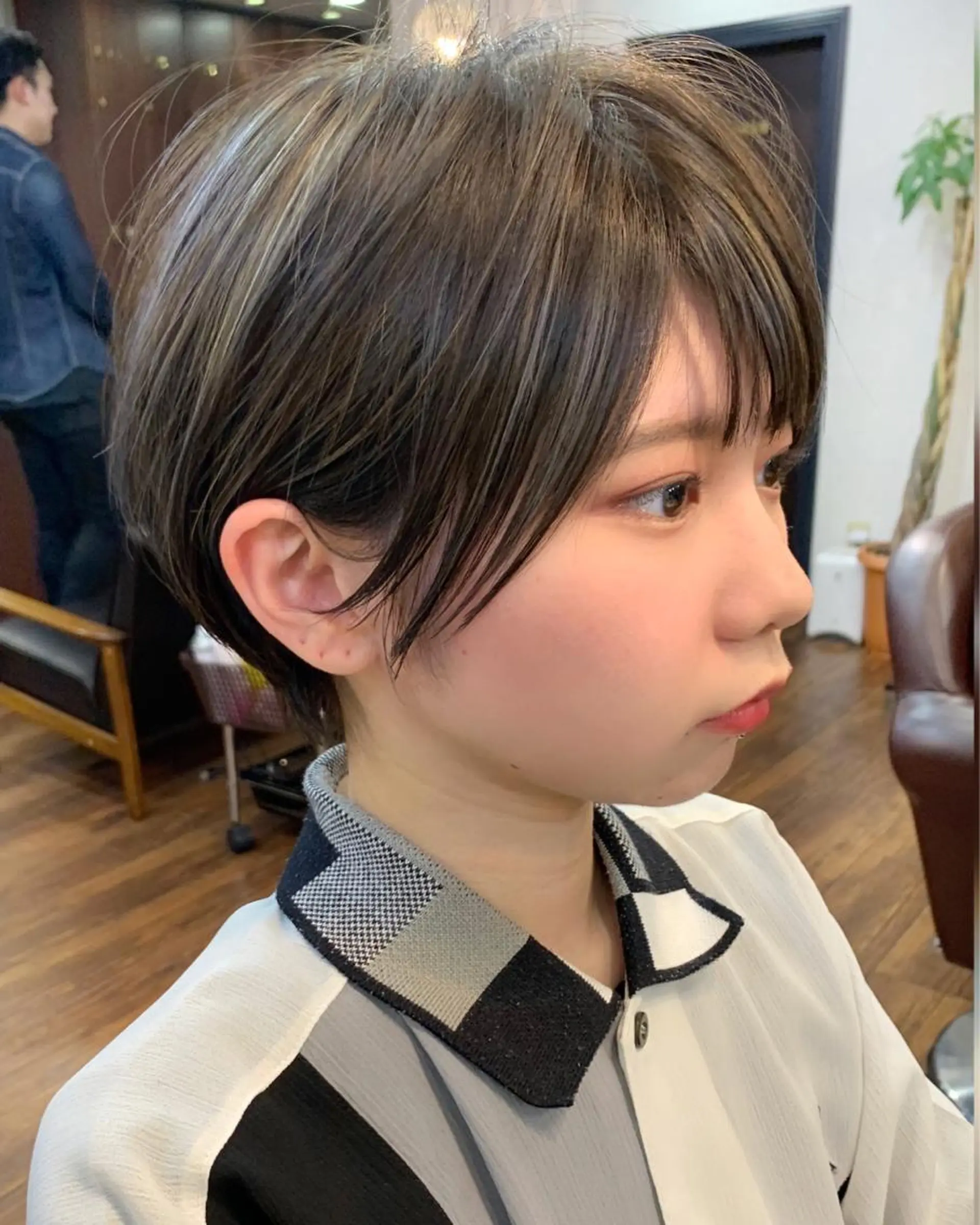 ショート カラー 縮毛矯正/ショート/ レイヤー/畑中正敏のヘアスタイル