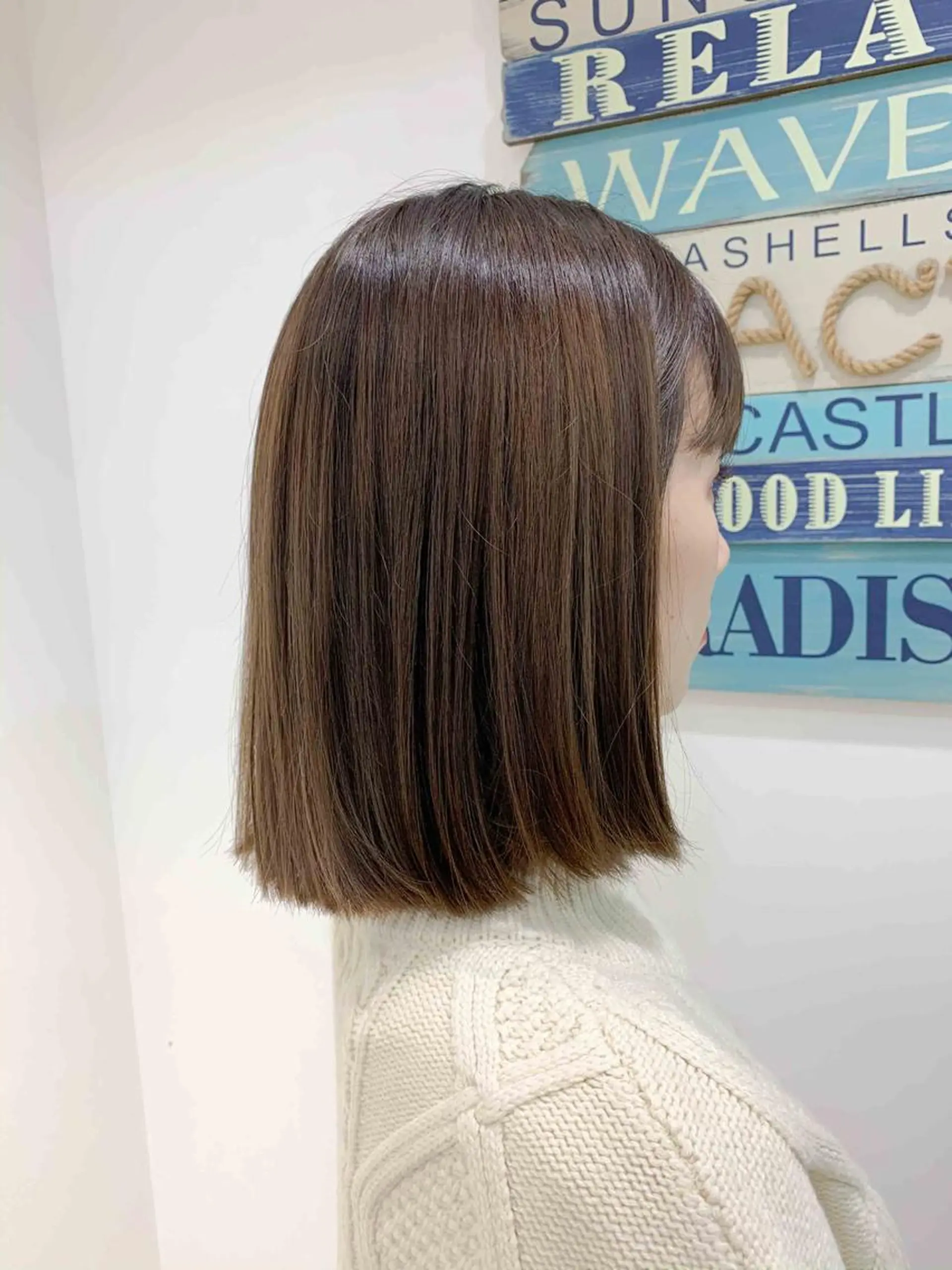 ミディアム カラー 縮毛矯正/髪質改善 /韓国風　山川春輝のヘアスタイル