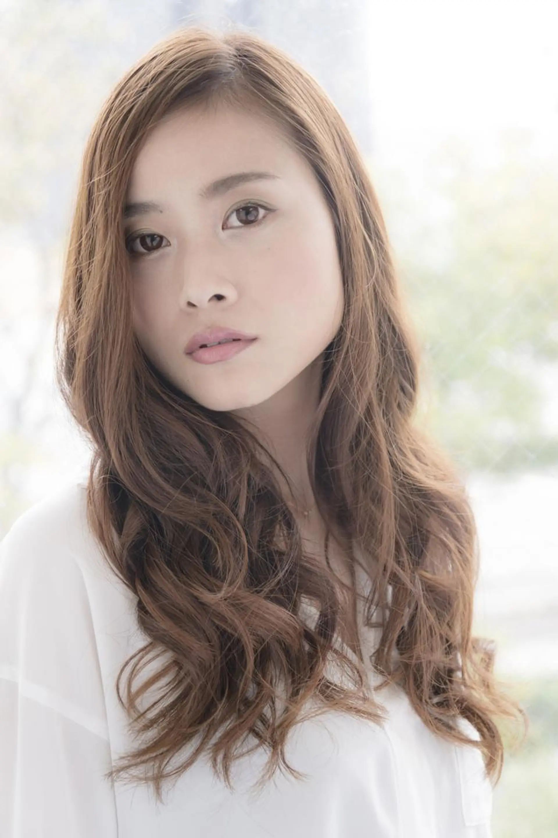 セミロング カラー パーマ 透明感カラー 小顔カット ✨hair make flencia✂️✨のヘアスタイル