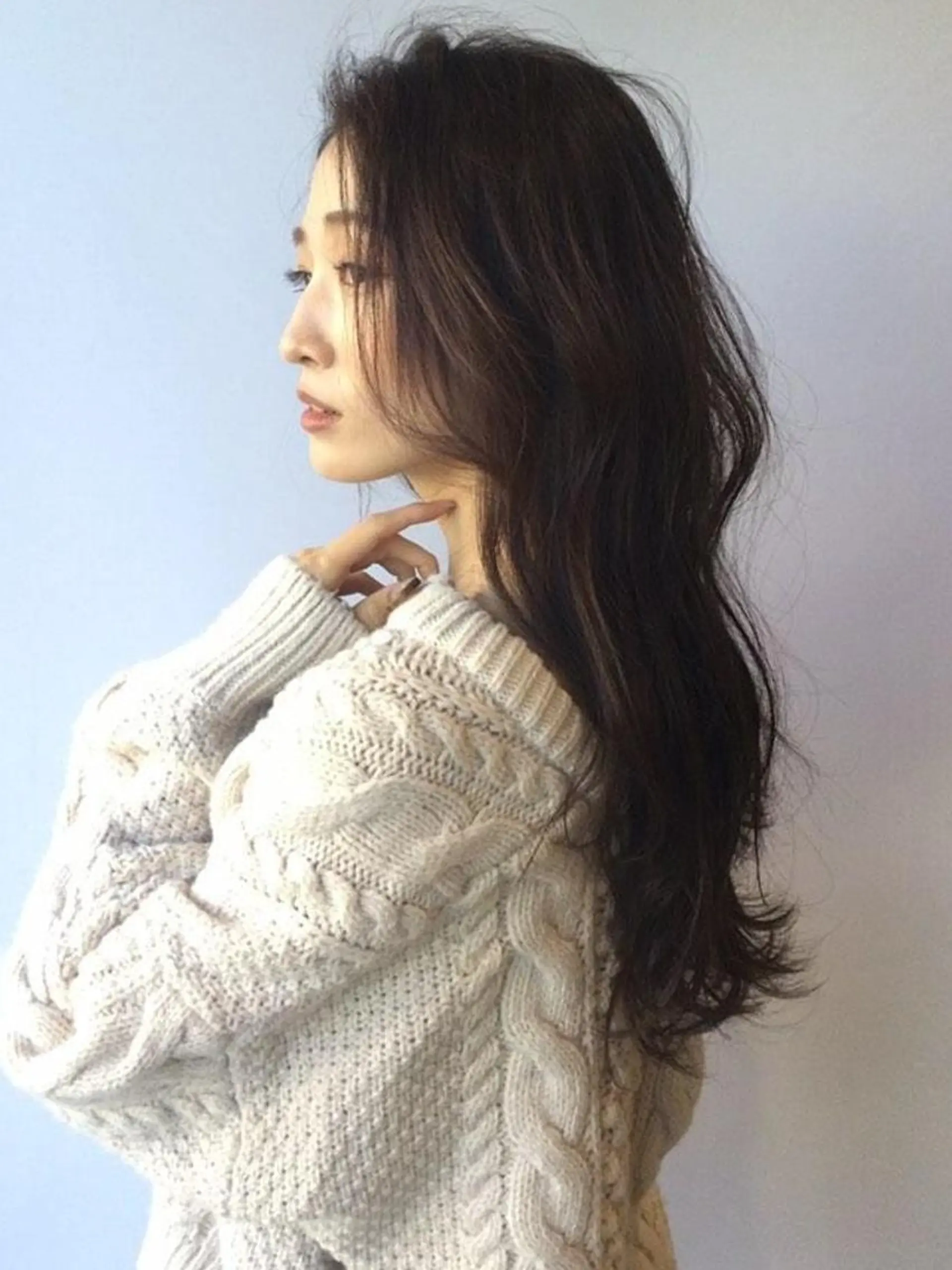 カラー ロング カット ブリーチ/ヘアケア/ 艶髪/イギチハルのヘアスタイル