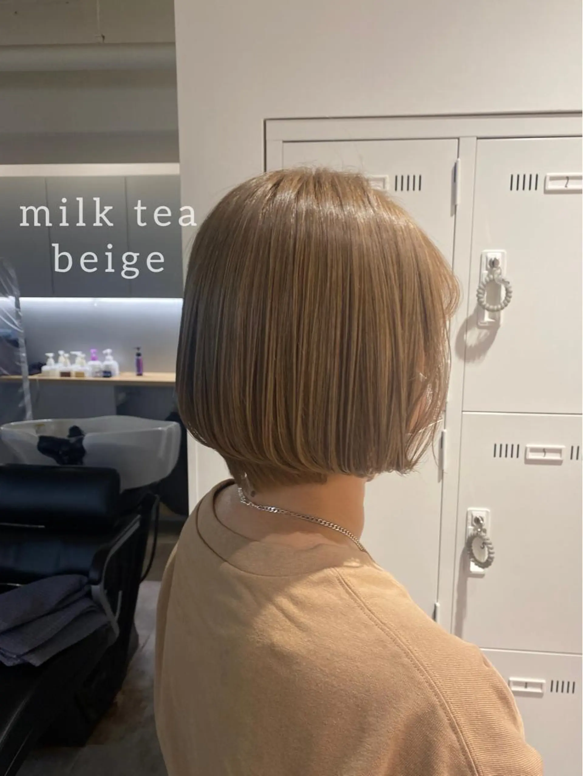 ショート カラー ヘアアレンジ ベージュカラー ブリーチ ハイトーンカラー ハイトーンベージュ ヘアカラー ボブ /ニュアンス/ satomi🧸💖のヘアスタイル