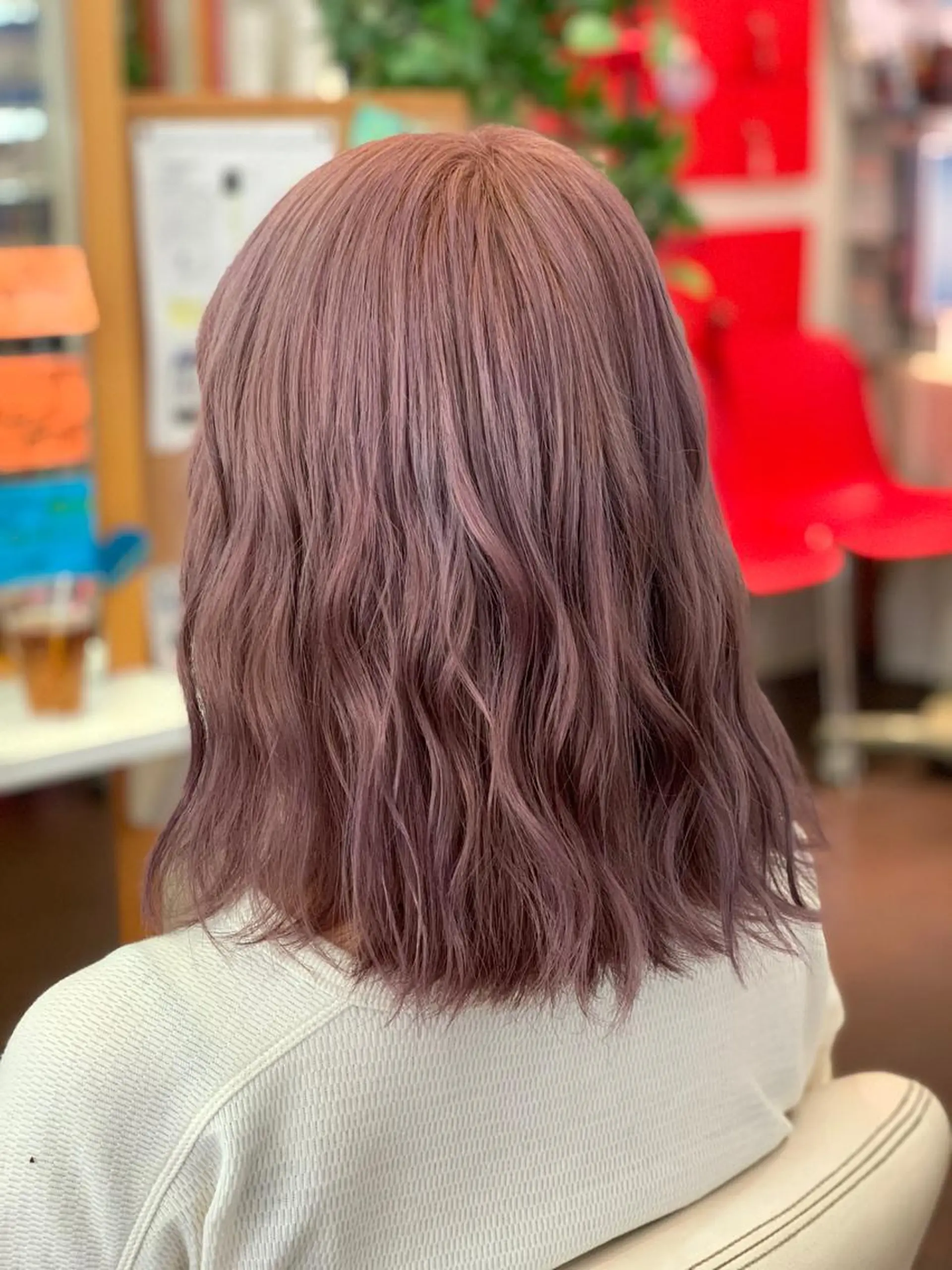 セミロング カラー ヘアカラー トリートメント たけい ゆうきのヘアスタイル