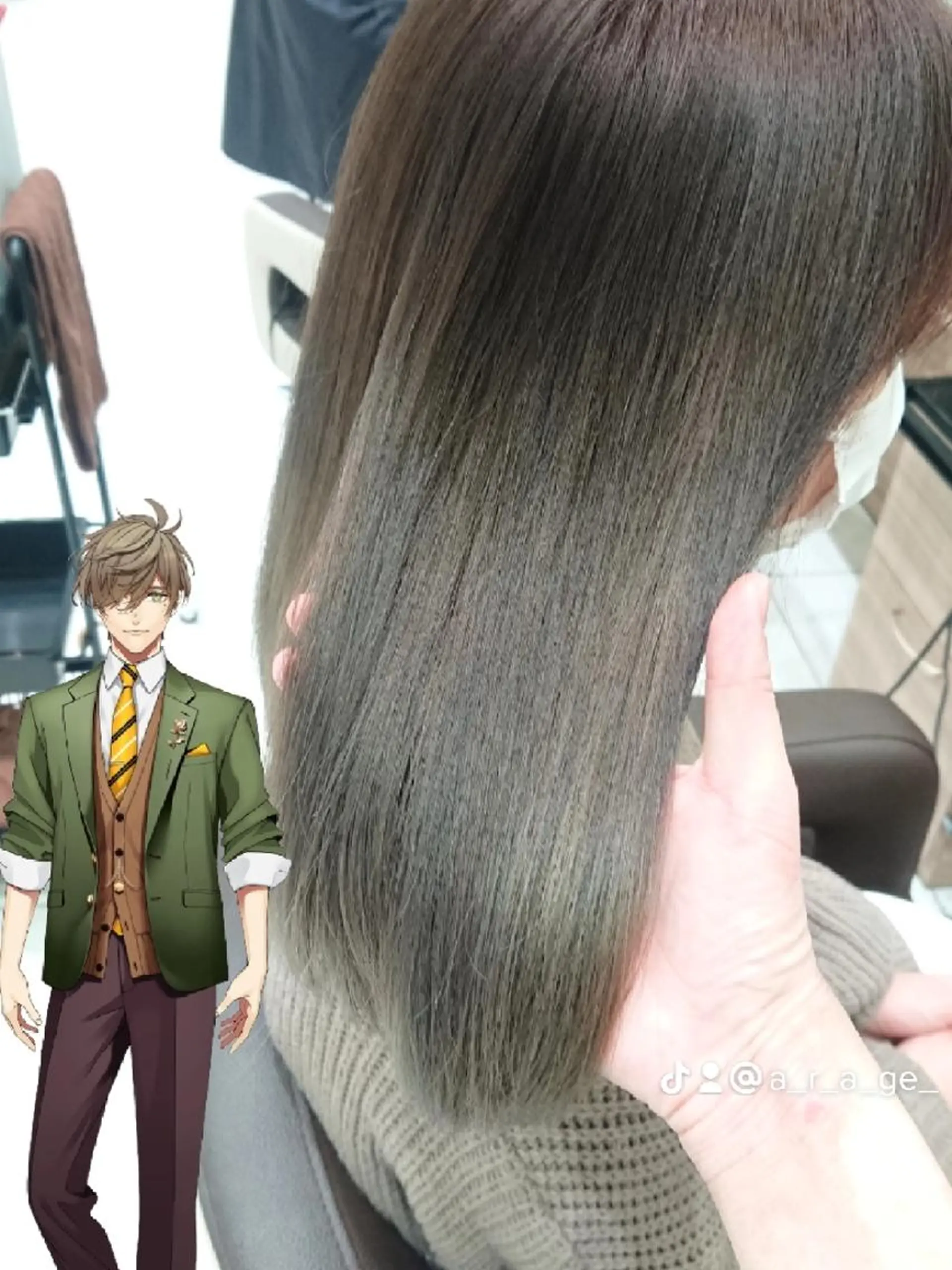 セミロング カラー あらげ 🌈推しカラー🌈ᵕのヘアスタイル