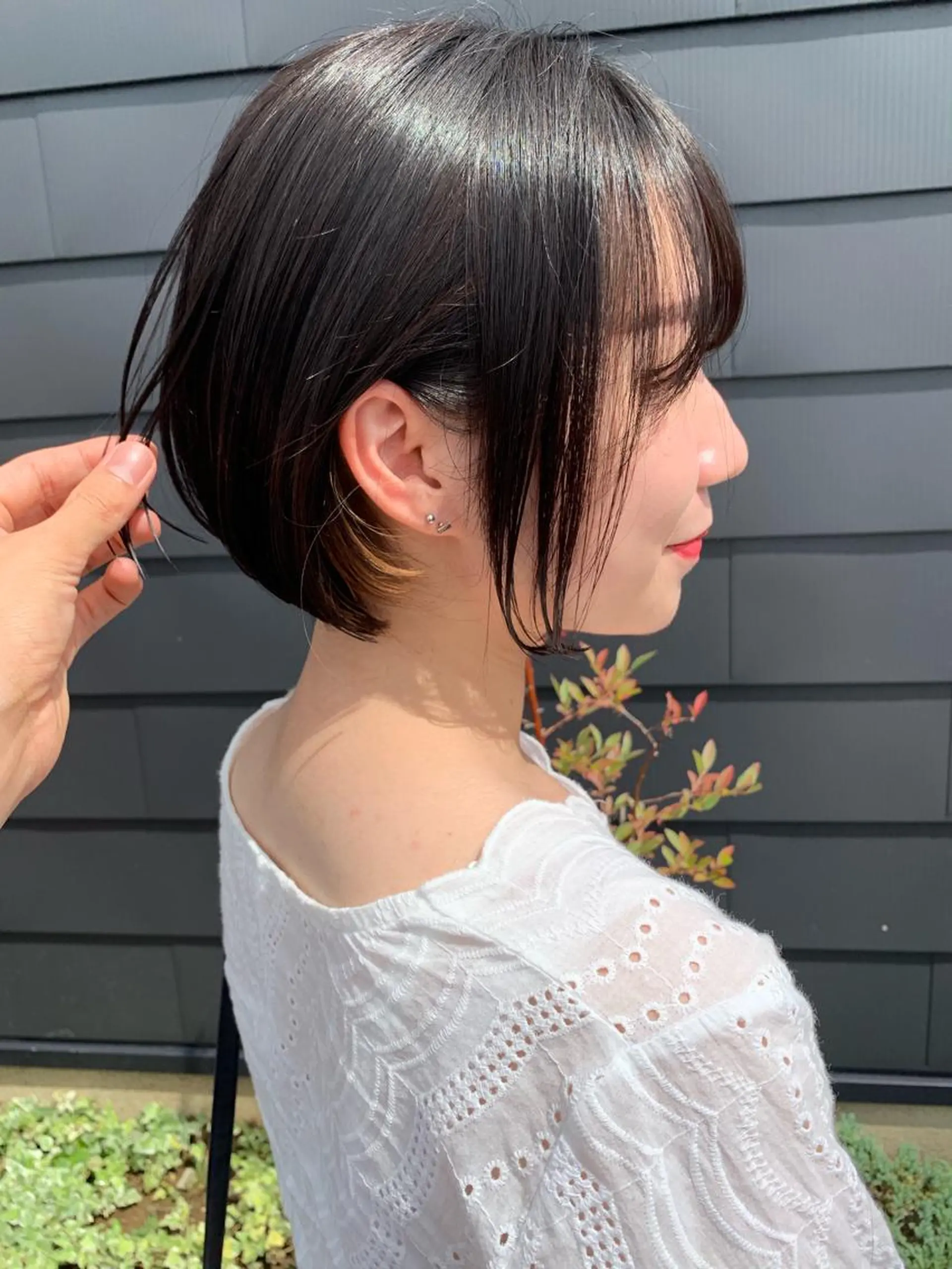 ショート ボブ オルチャンヘア カット 見原   一秀のヘアスタイル