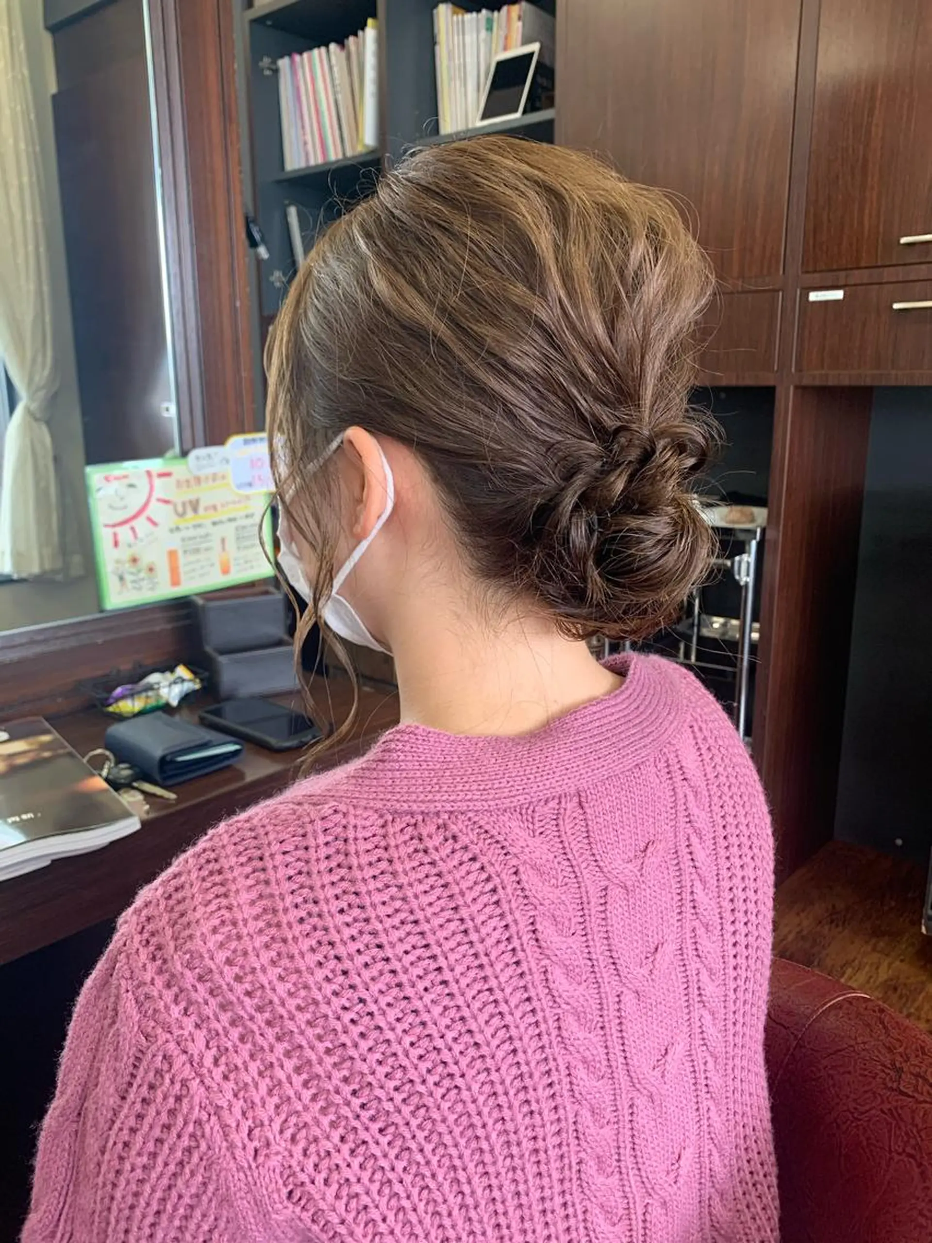 ミディアム おせ ちさとのヘアスタイル