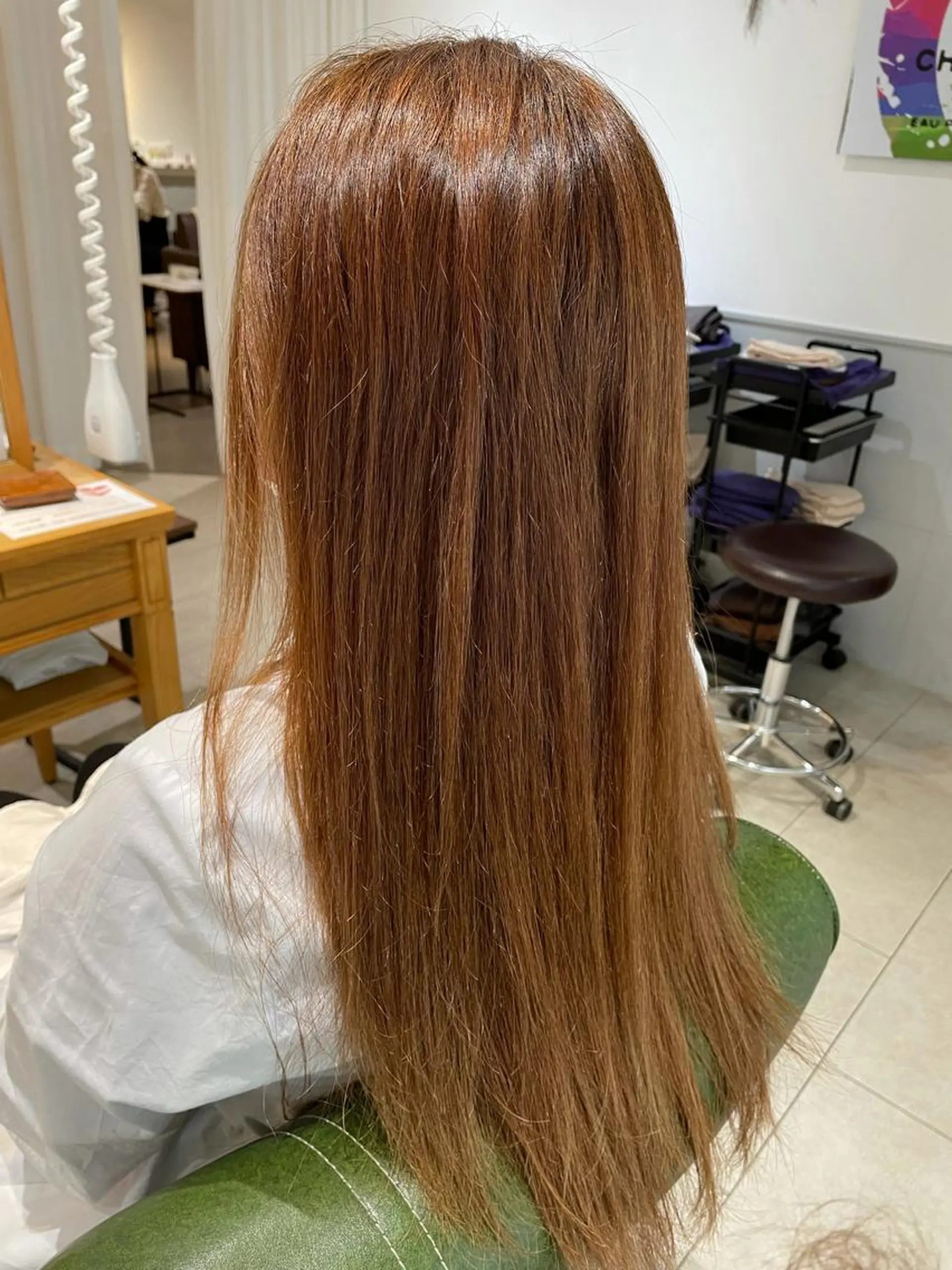 ロング カラー パーマ アクアカラー 髪質改善 トリートメント 過去一の柔髪ヘア 🌿einshairのヘアスタイル