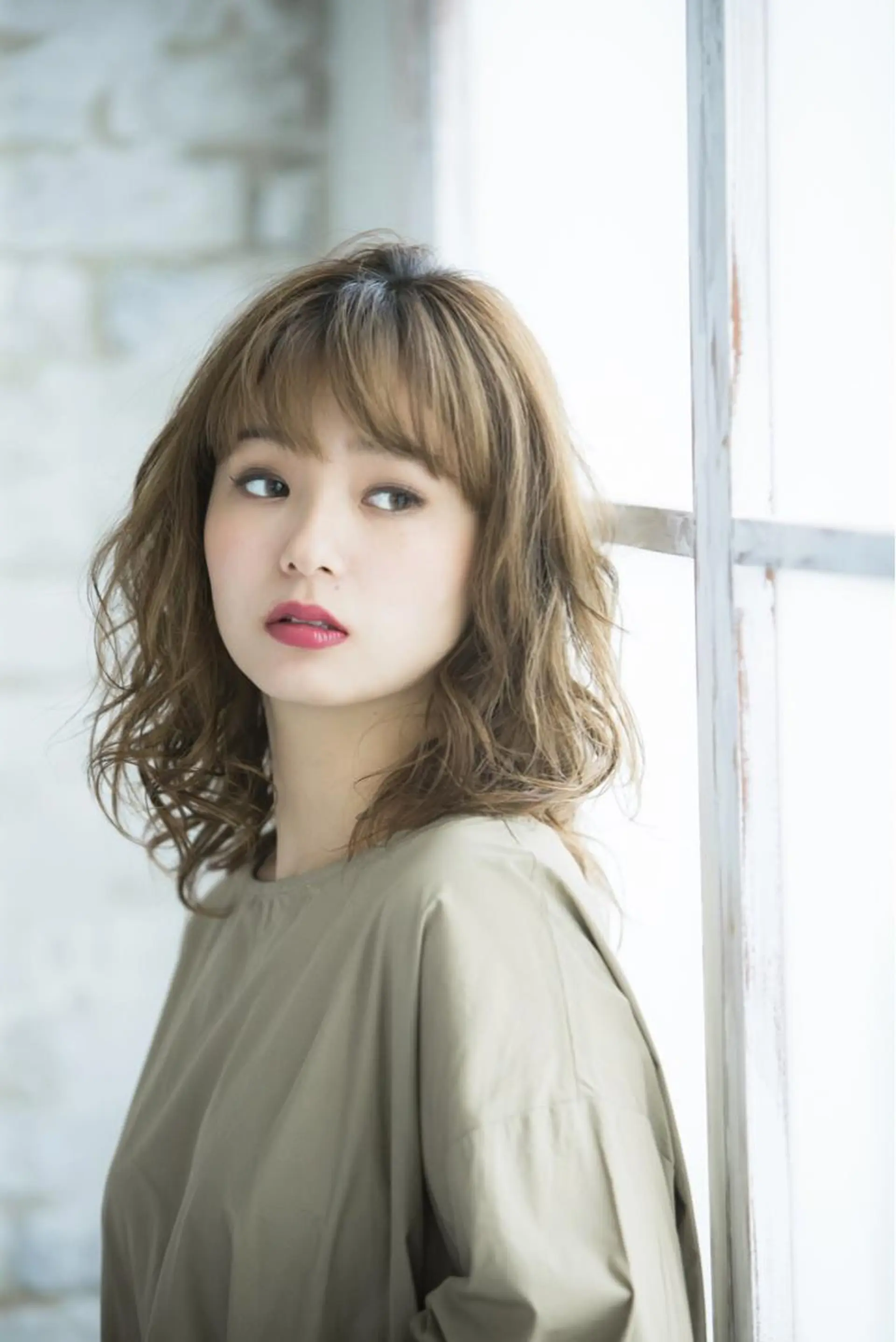 セミロング カラー パーマ Blossom大塚 ディレクター永野のヘアスタイル