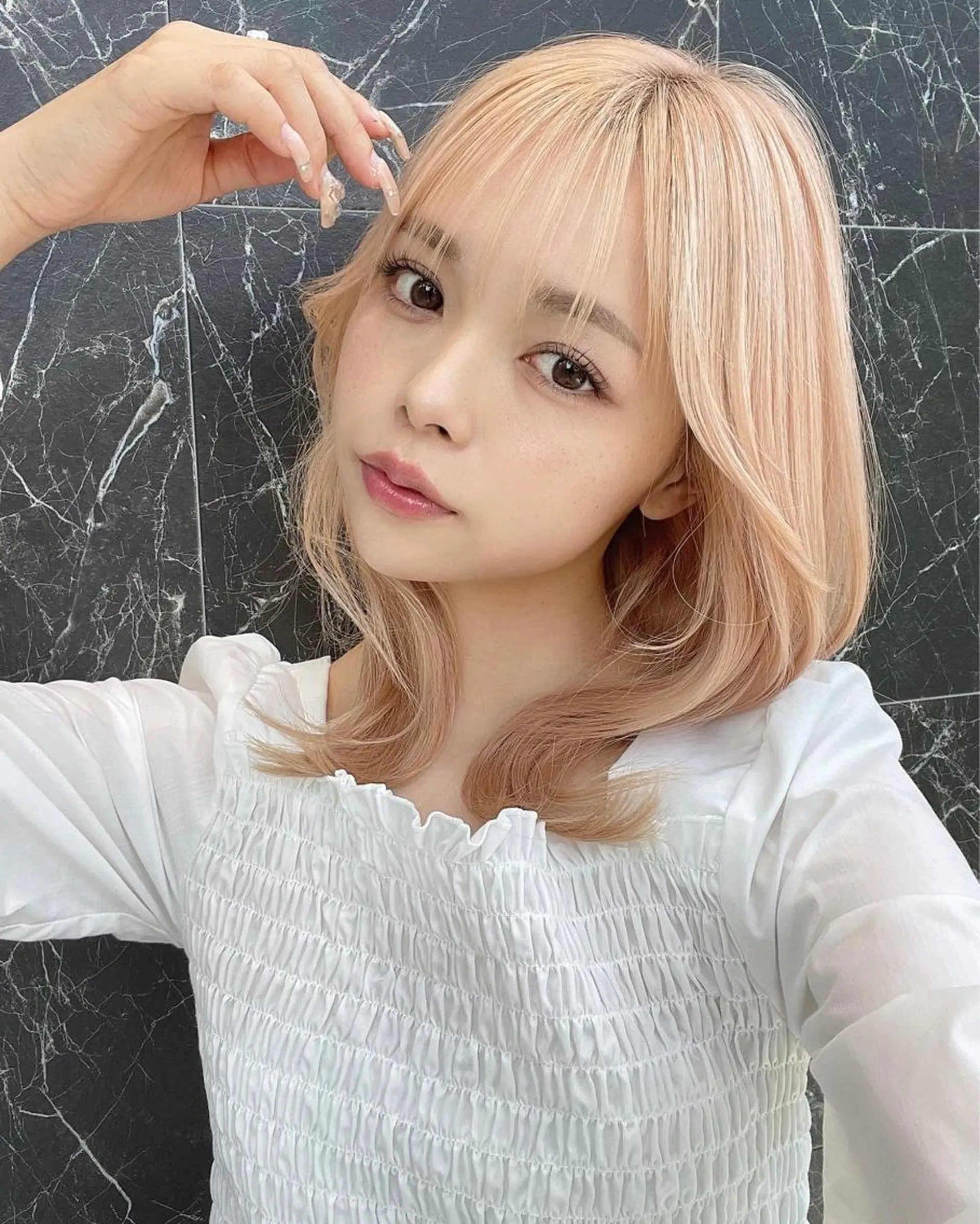 ミディアム チダアキフミ Ash大森のヘアスタイル