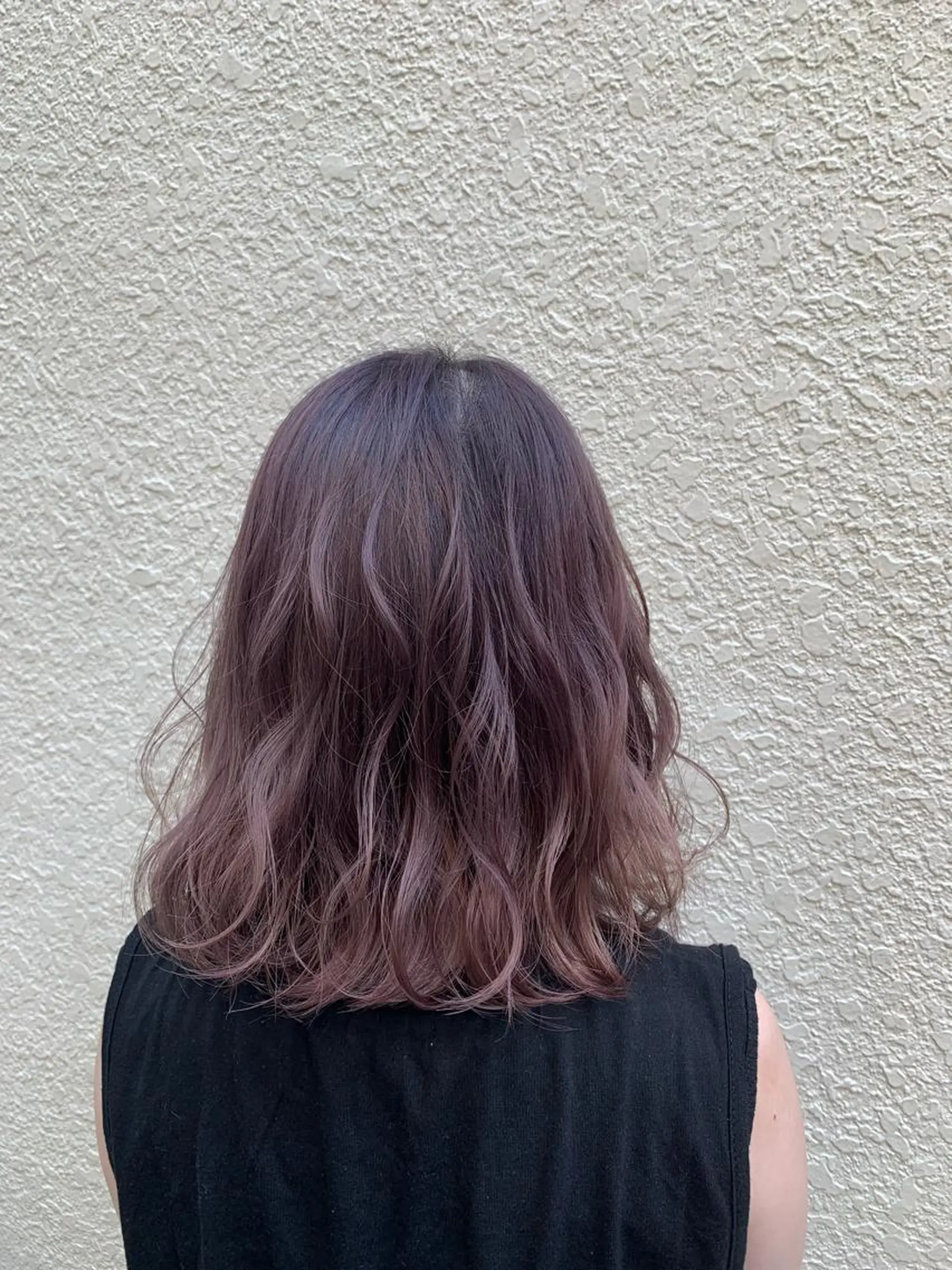 ミディアム カラー ラベンダーカラー ピンクカラー バイオレットカラー ヘアカラー Sachiko ❤︎‬Pressのヘアスタイル