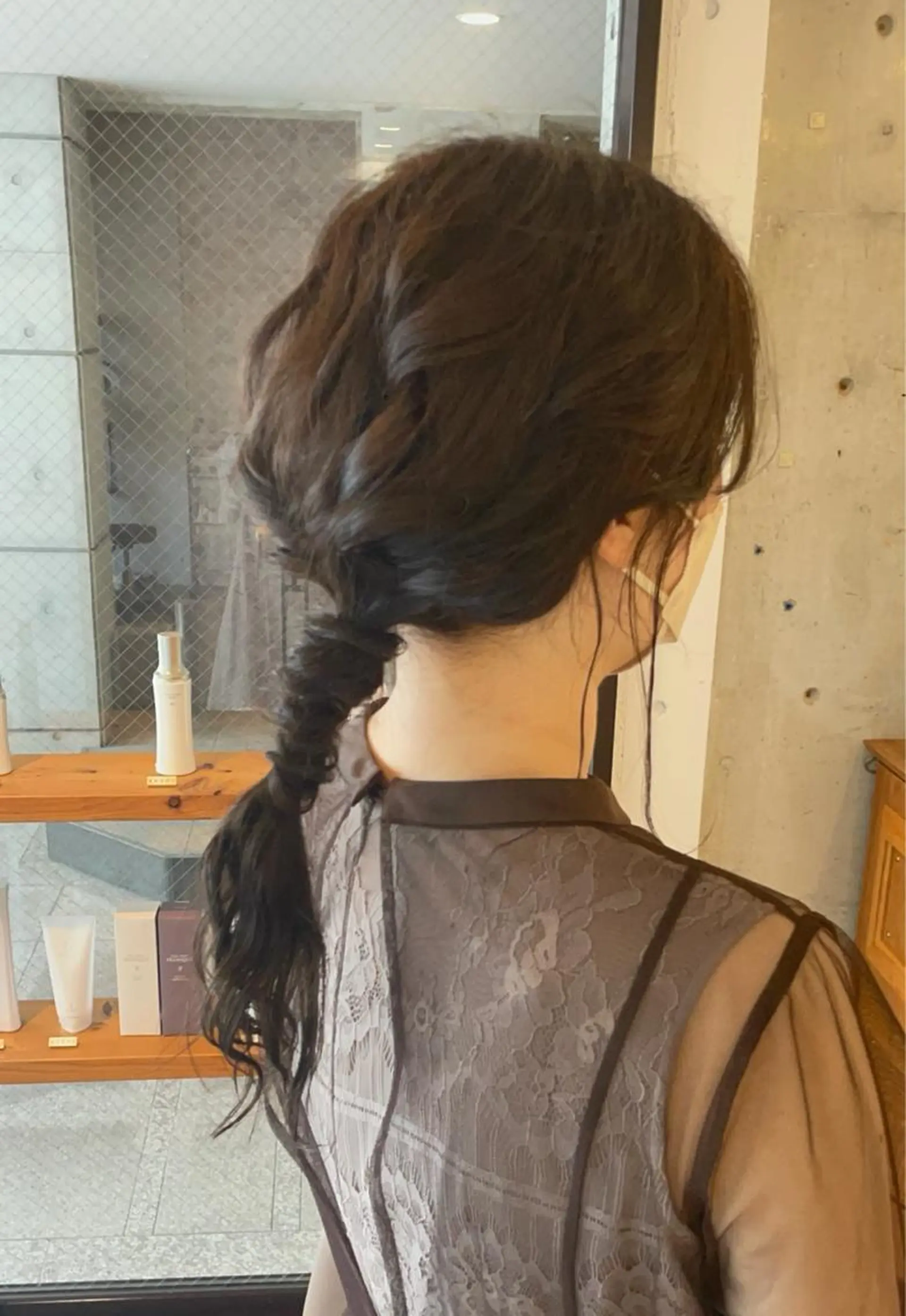 ヘアアレンジ ポニーテール ヘアセット ボブ/髪質改善/ soiナカジママドリのヘアスタイル