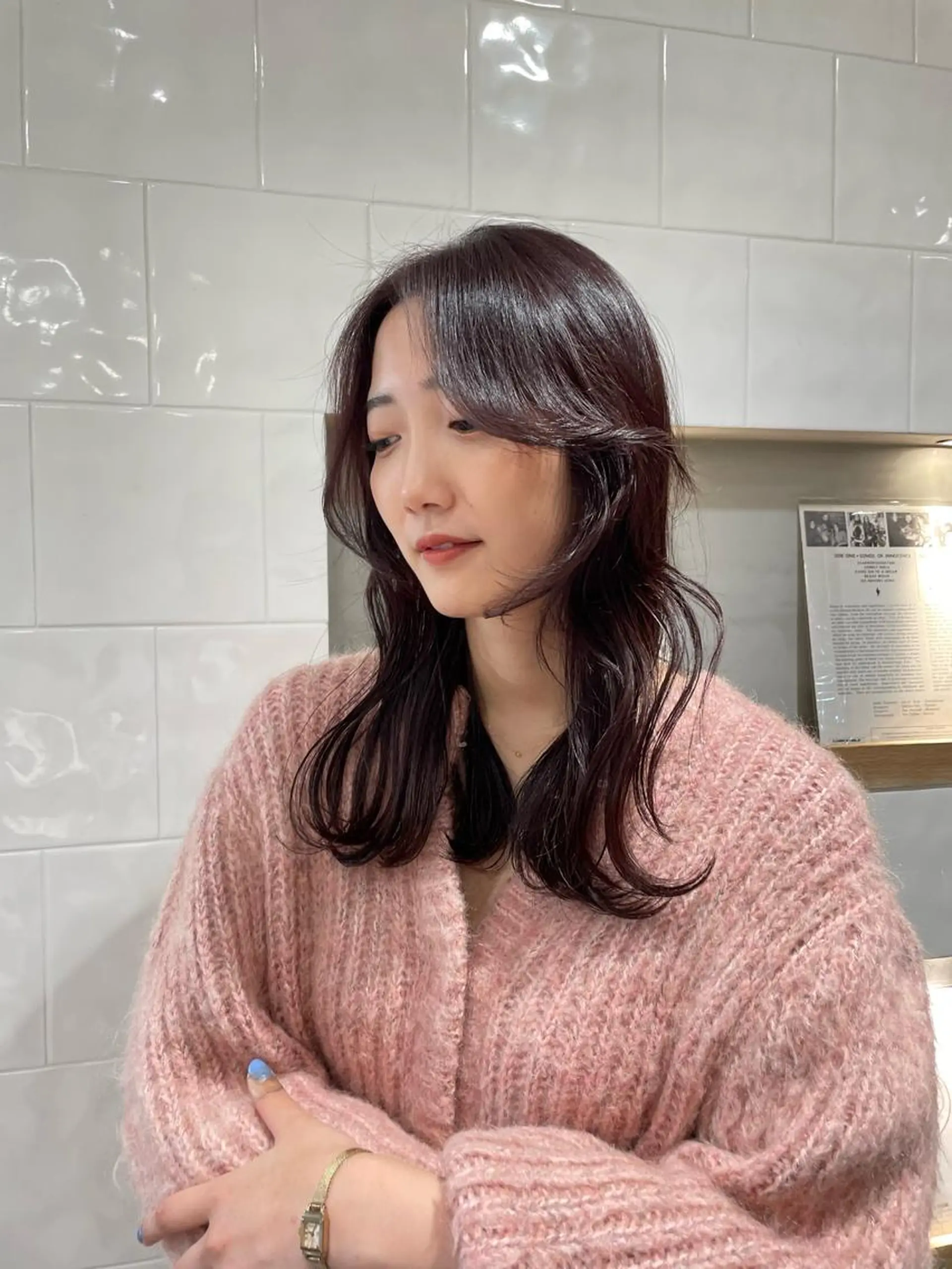 ミディアム くびれヘア HIBIKI/原宿 ハッシュカット🪄のヘアスタイル