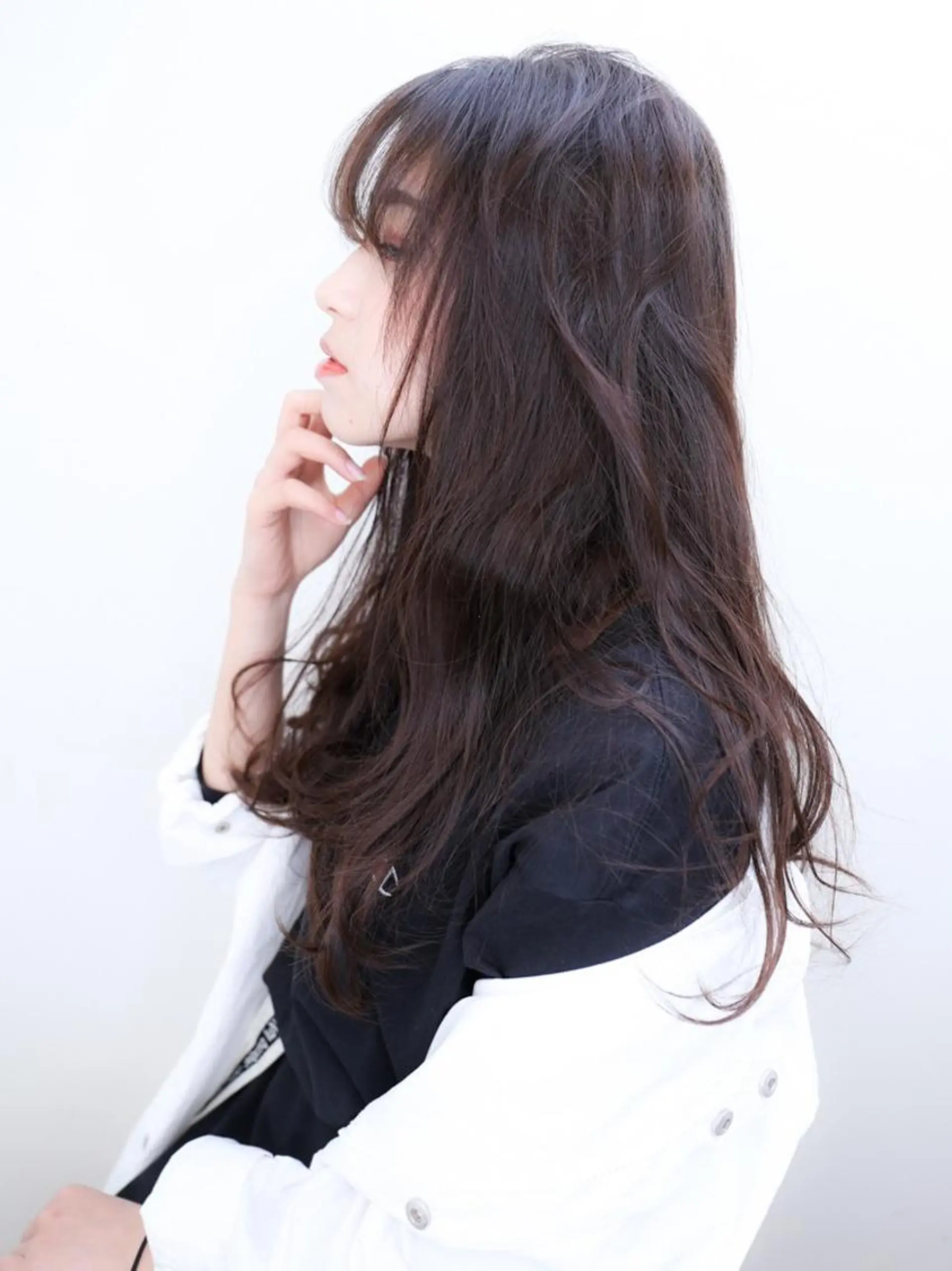 カラー ロング ヘアカラー トリートメント ブリーチ/ヘアケア/ 艶髪/イギチハルのヘアスタイル