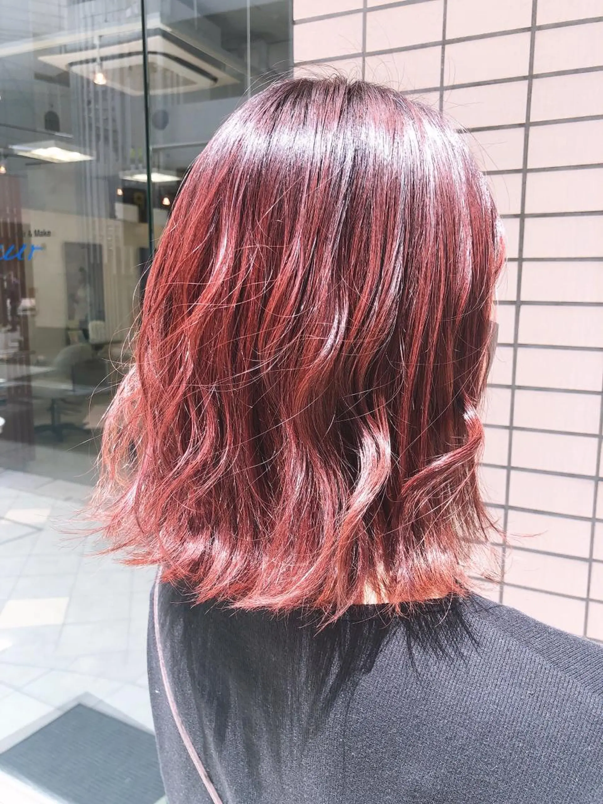 ミディアム ヘアカラー トリートメント 阿部 美咲のヘアスタイル