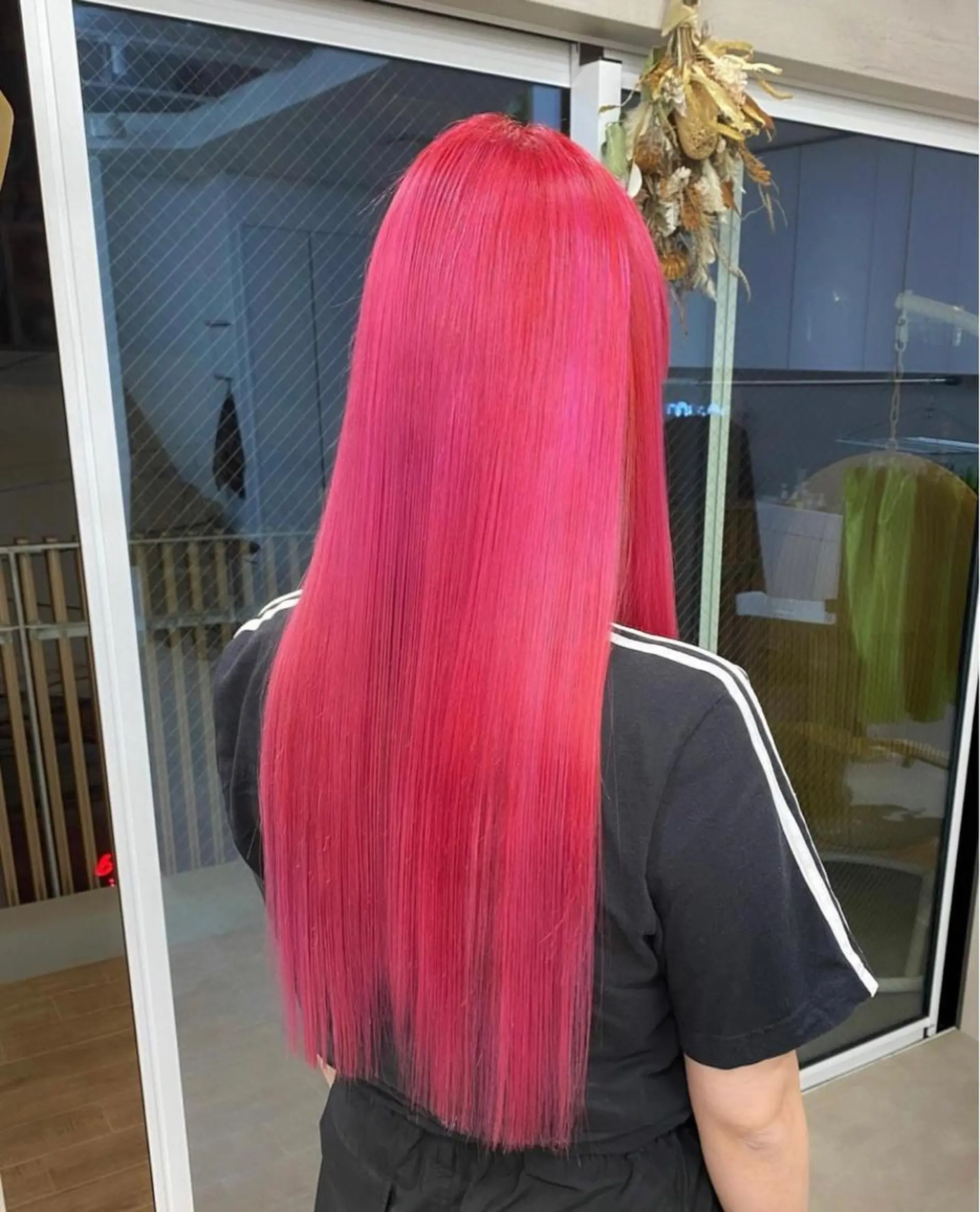 ロング カラー ピンクカラー ヘアカラー トリートメント 🌱ブリーチ・透明感 カラー/mapi🦭のヘアスタイル