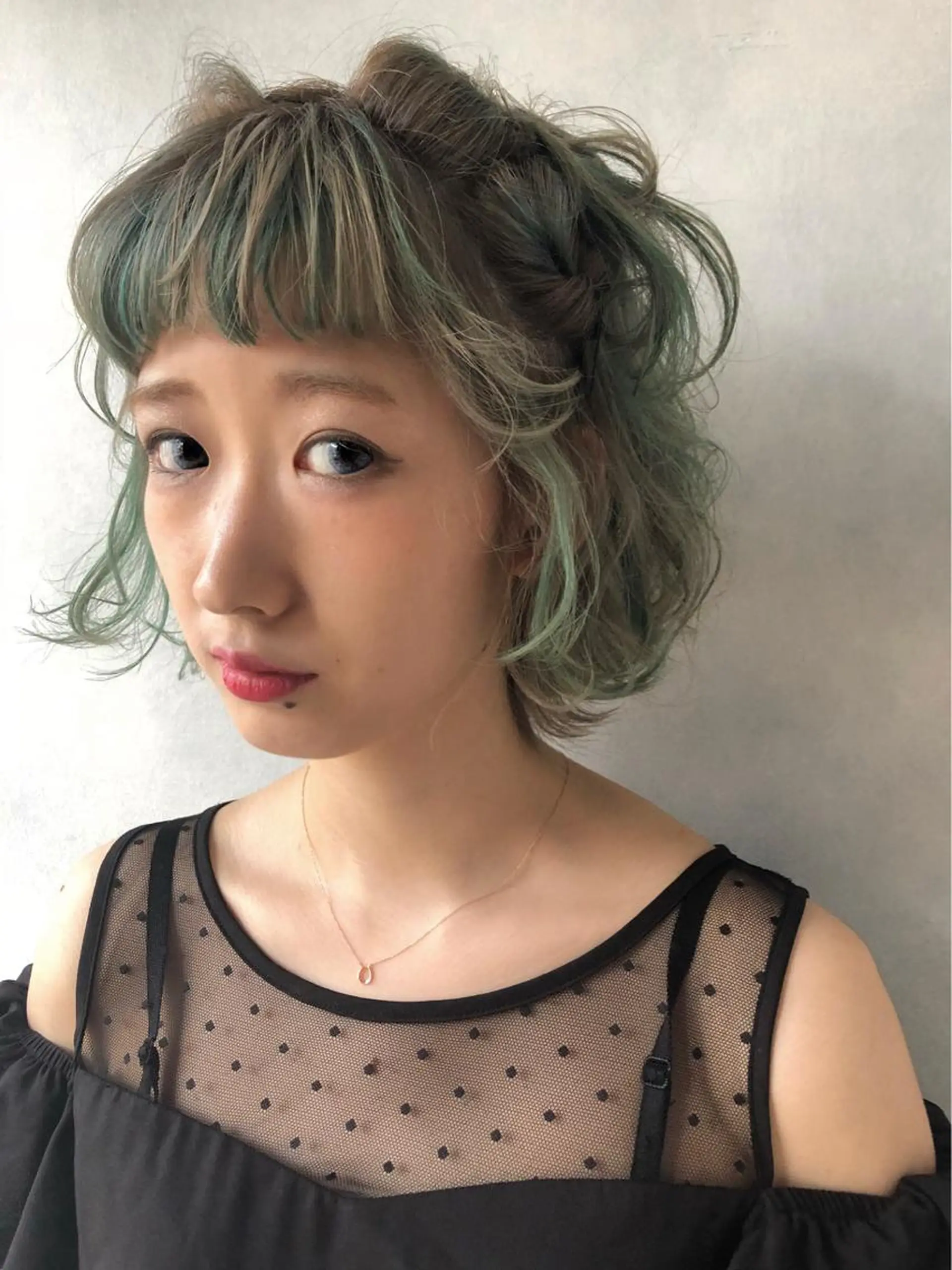 ショート 推しカラー🌙 RIHOのヘアスタイル