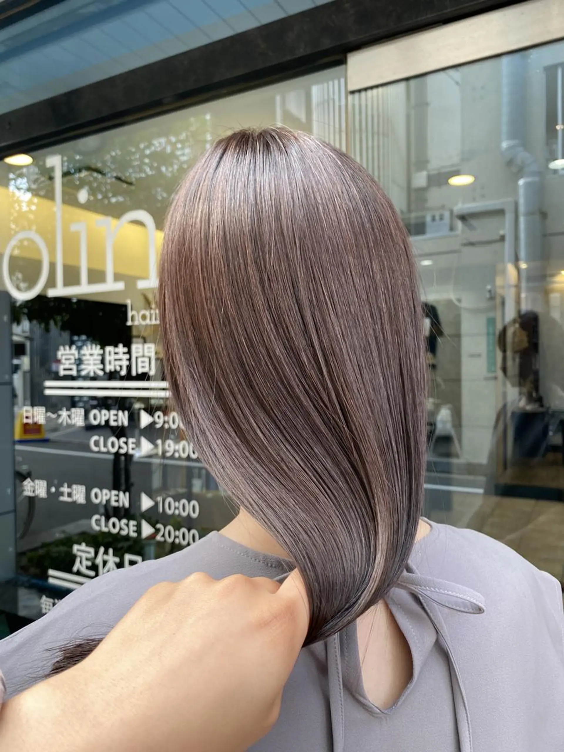 ロング 縮毛矯正 トリートメント olino 【オリノ】西田辺のヘアスタイル