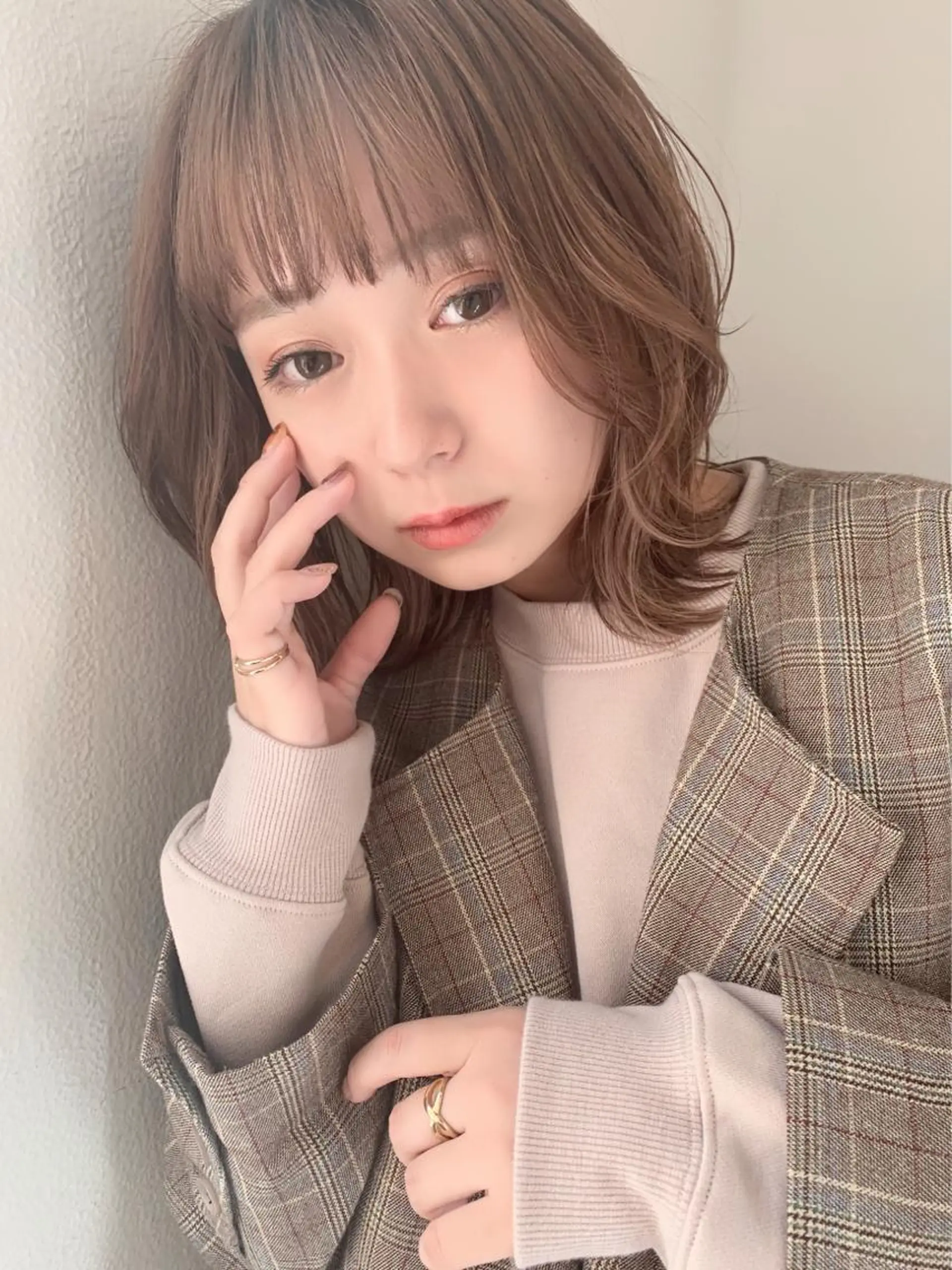 ミディアム カラー 髪質改善☆ 縮毛矯正miyuのヘアスタイル