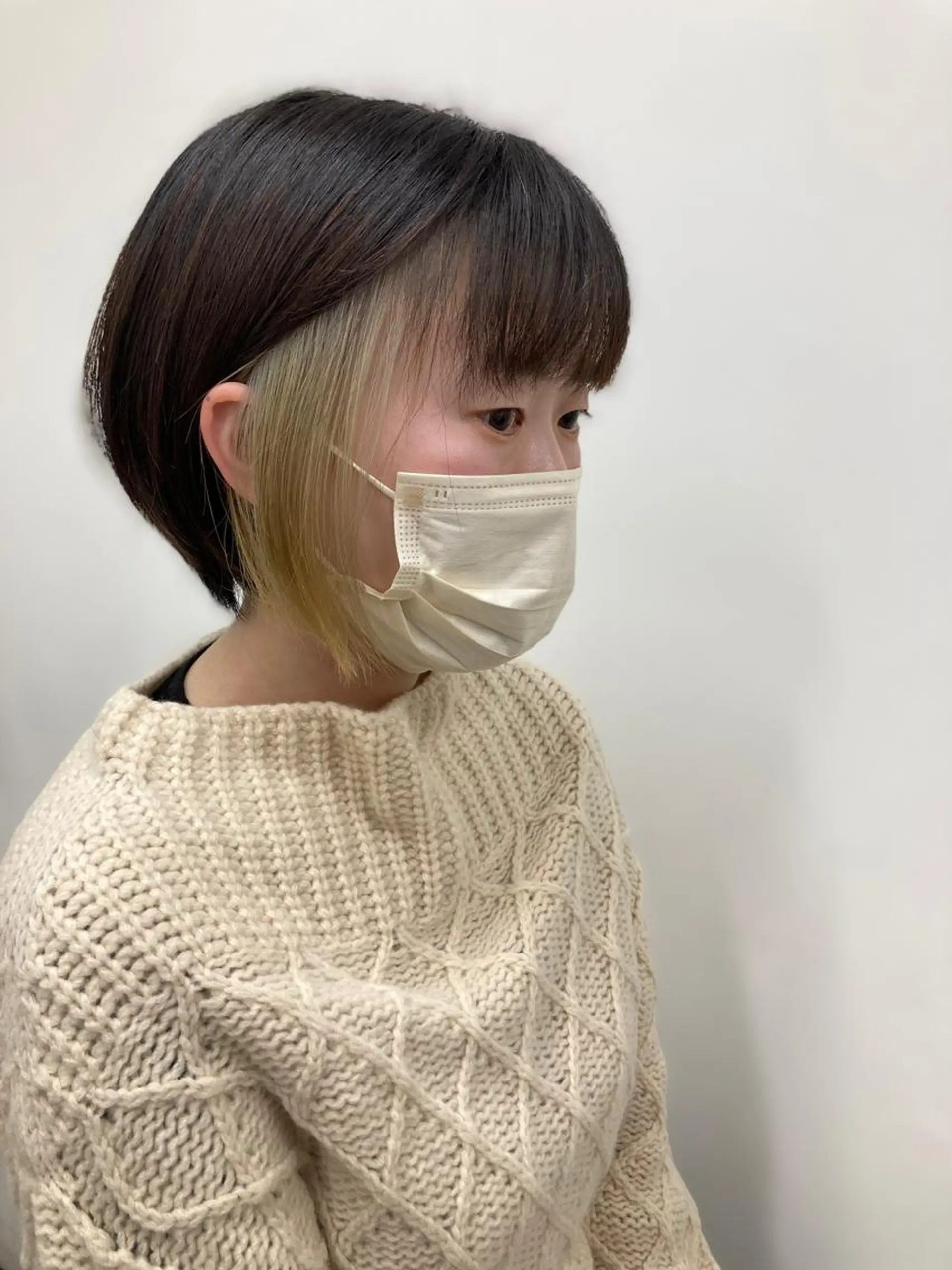 ショート カラー ベージュカラー インナーカラー ヘアカラー 新田龍之輔 →メンズ／派手髪のヘアスタイル