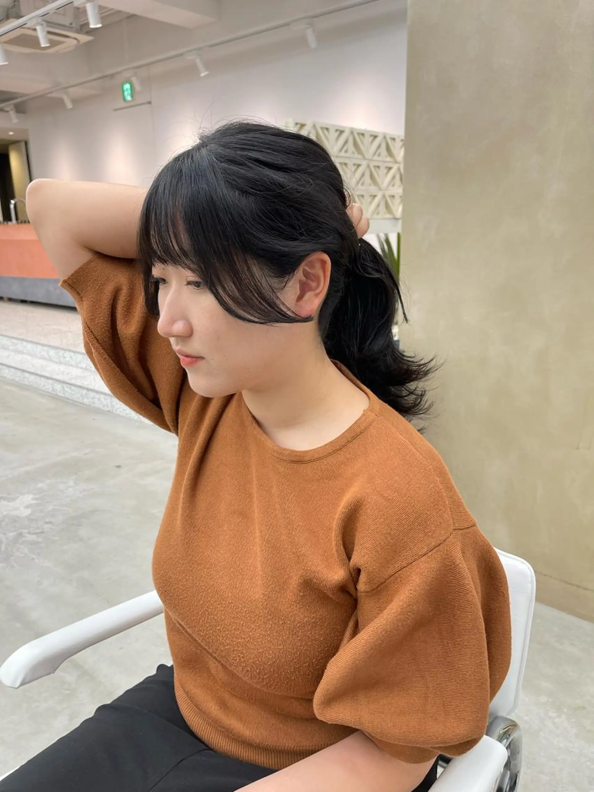 セミロング 顔周りカット 韓国風ヘア レイヤーカット カット noe tton  【ノエ トトン】所属・だいや/メンズパーマ メンズカット/名古屋のヘアスタイル