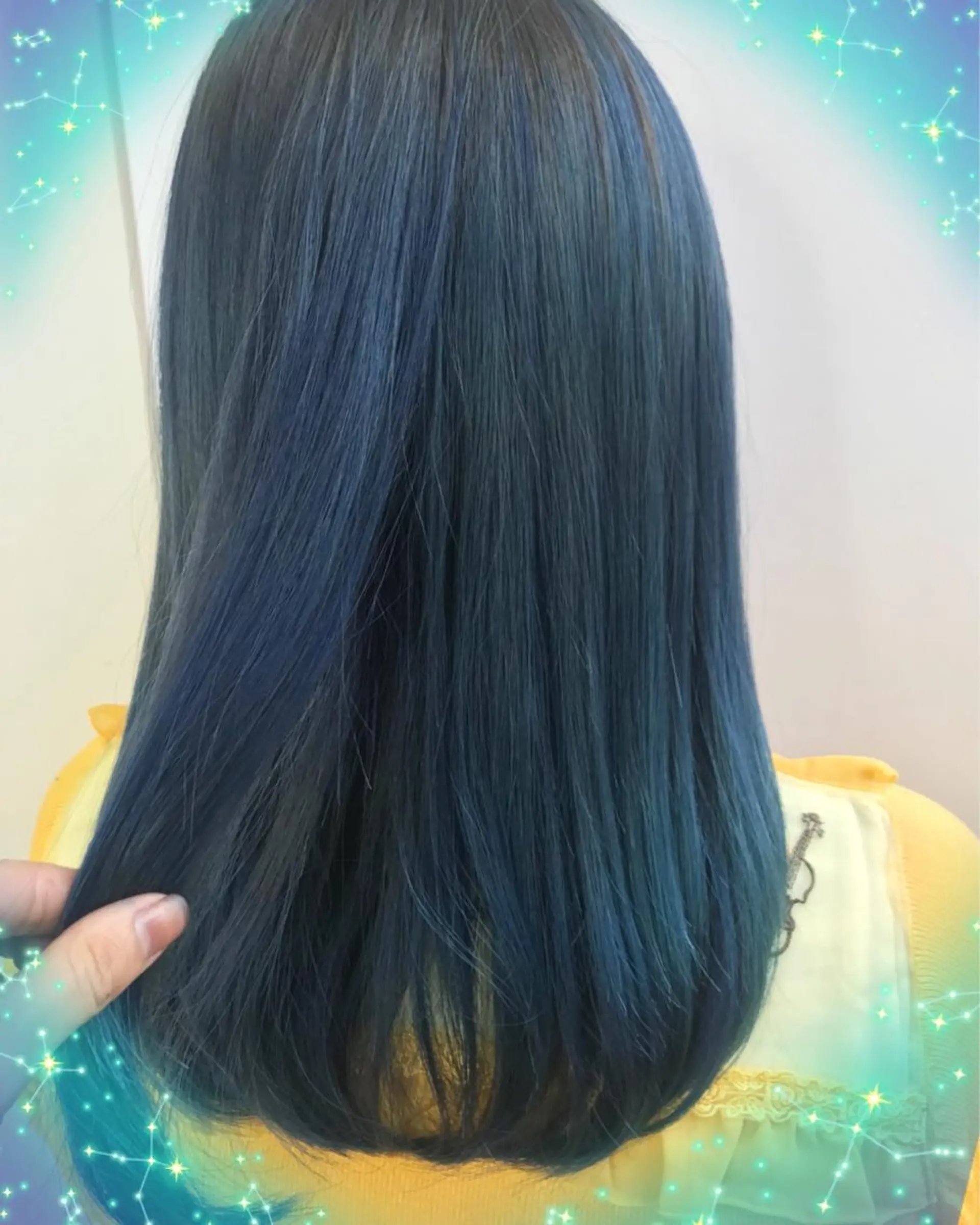 ロング カラー ブリーチ ブルーカラー トリートメント 新宿駅近♡個室 ♡関口三都季🌜のヘアスタイル