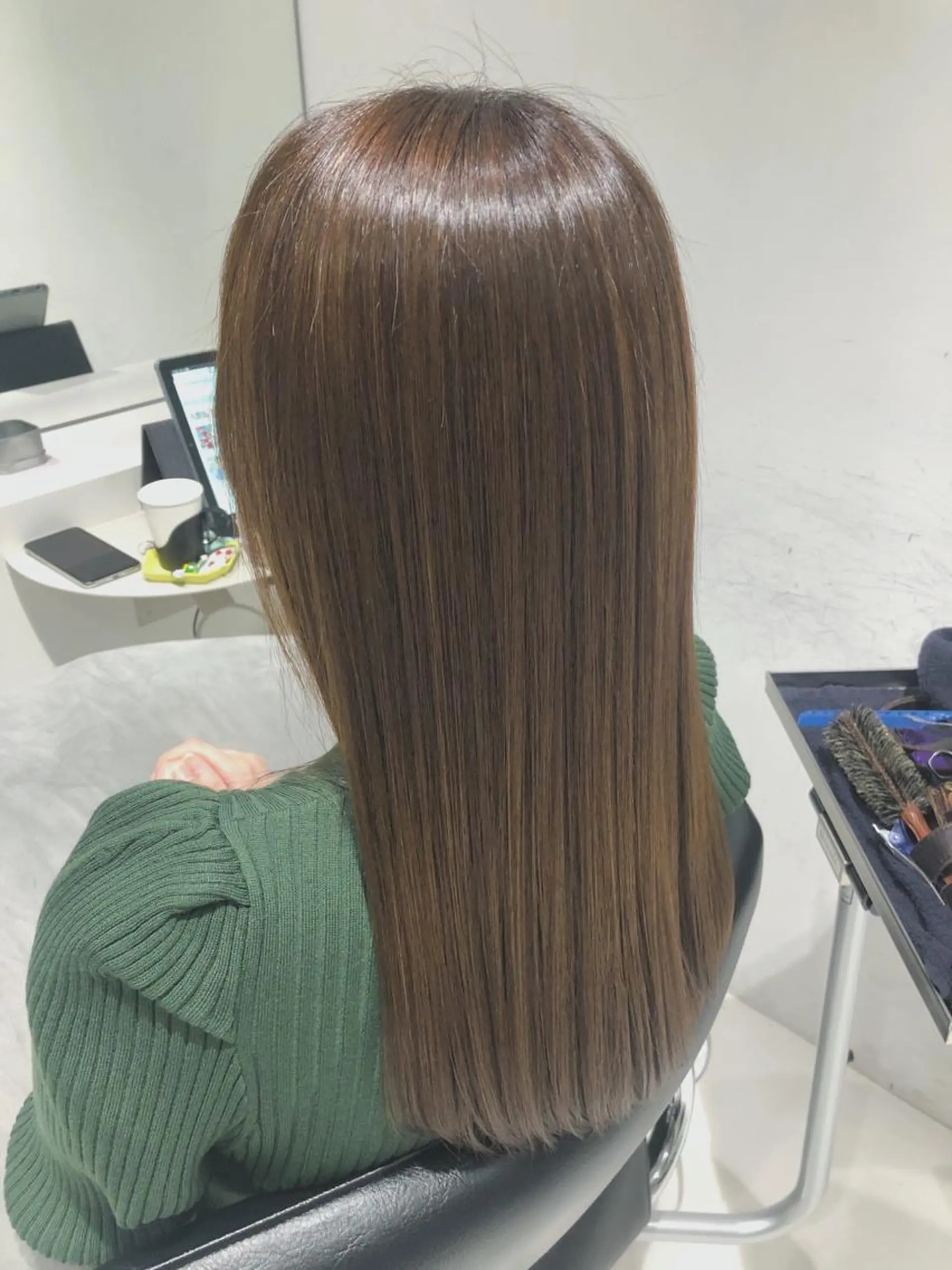 ロング カラー トリートメント mai🐷髪質改善 🖤透ける暗髪🖤のヘアスタイル