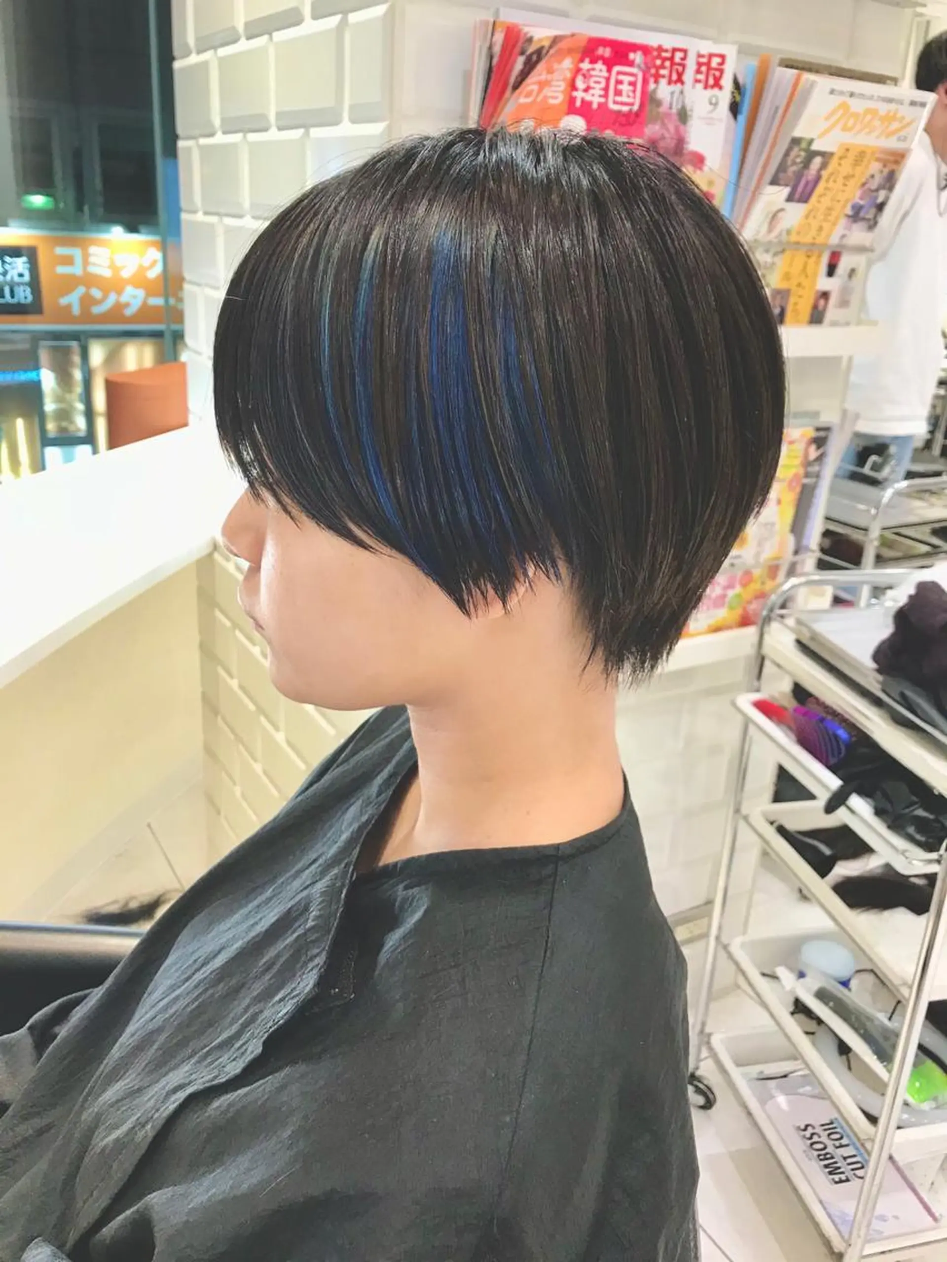 ショート カラー クロスパーマ松永裕久 似合わせカットのヘアスタイル