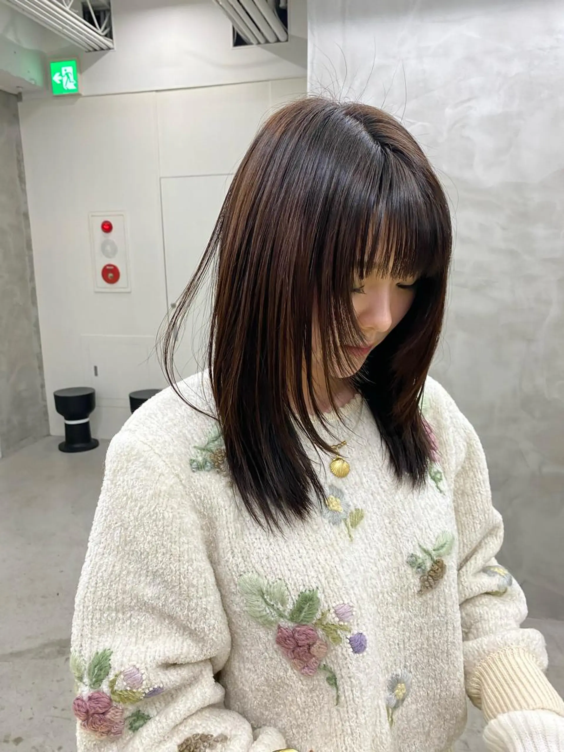 ミディアム カラー ブラウンカラー 無料カットモデル募集 🌱ひょうがのヘアスタイル